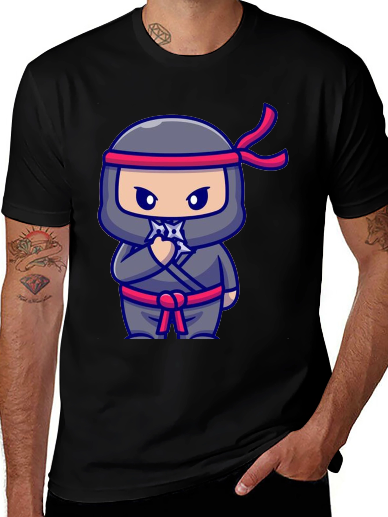 Variant 4 of Ninja Cartoon Graphic Tee