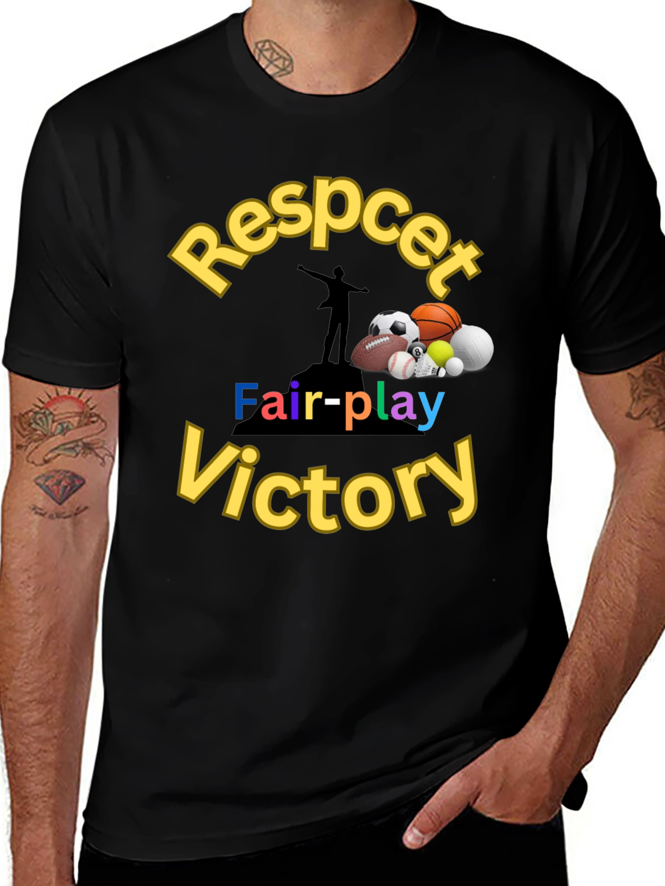 Variant 29 of Respect Fair Play Victory T-Shirt