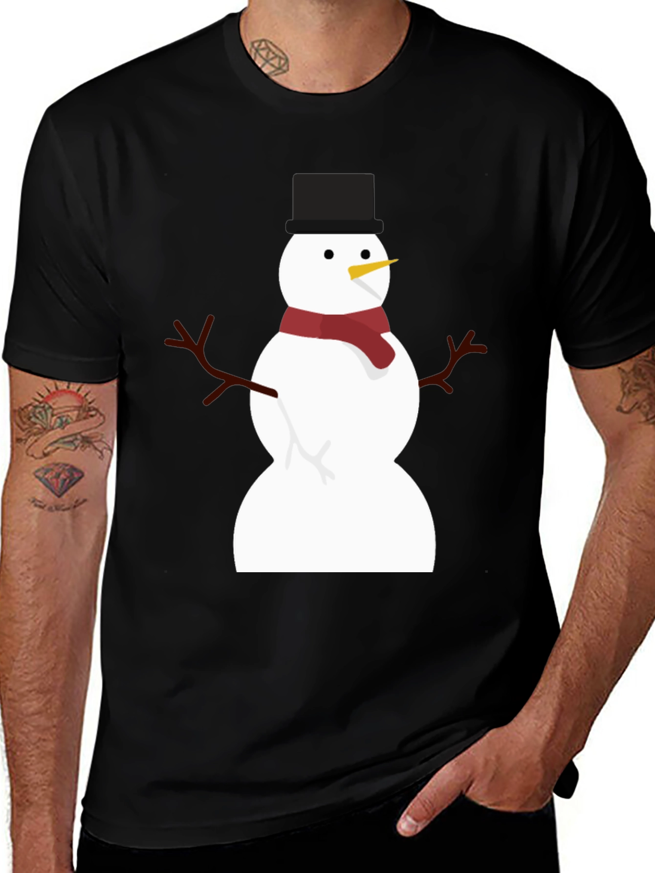 Variant 19 of Festive Snowman Graphic T-Shirt