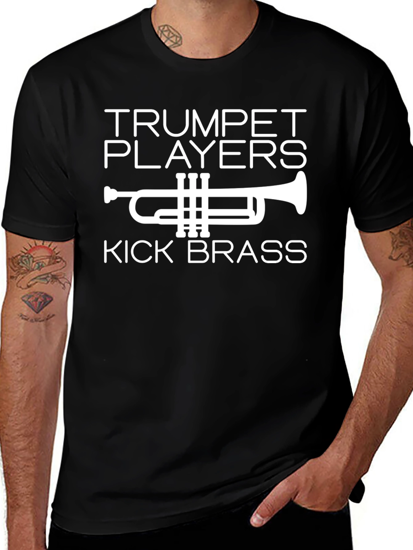 Variant 8 of Trumpet Players Kick Brass Graphic Tee