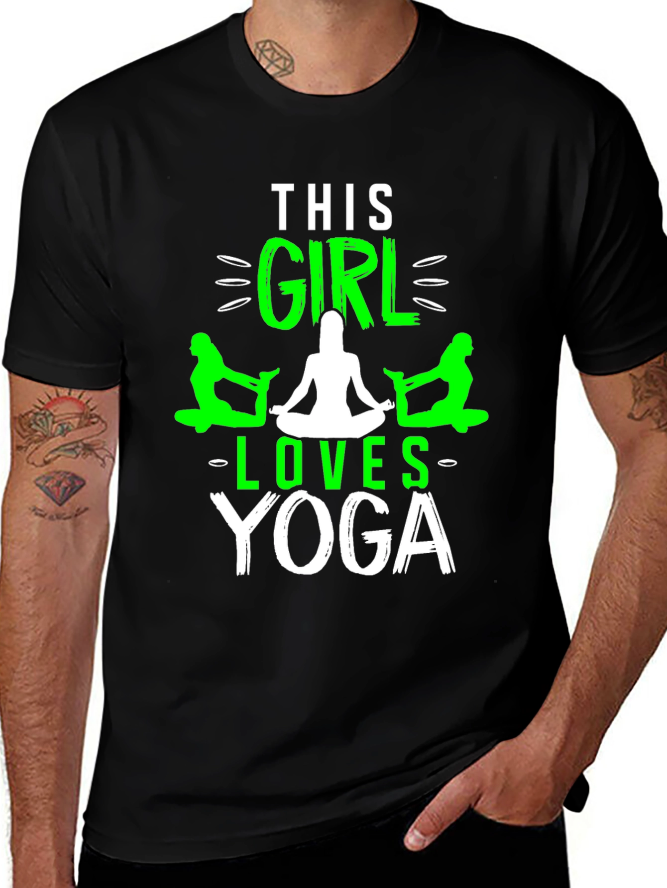 Variant 30 of Yoga Lover T-Shirt - This Girl Loves Yoga Graphic Tee