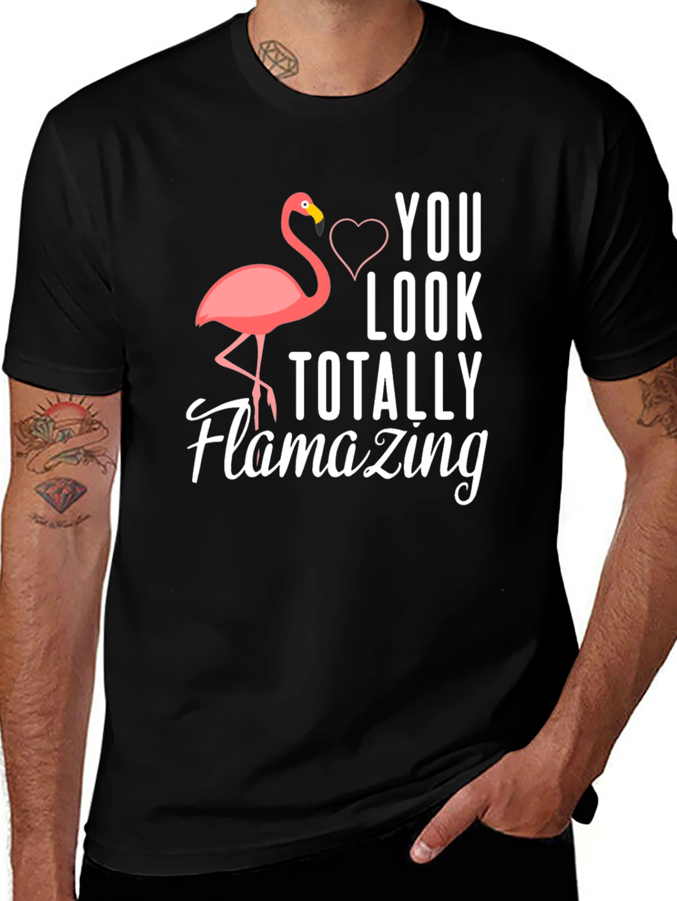 Variant 23 of Flamazing Graphic Tee - You Look Totally Amazing