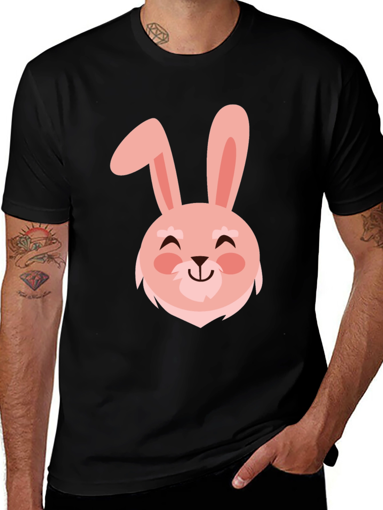 Variant 12 of Cute Bunny Graphic Tee - Easter Holiday Shirt