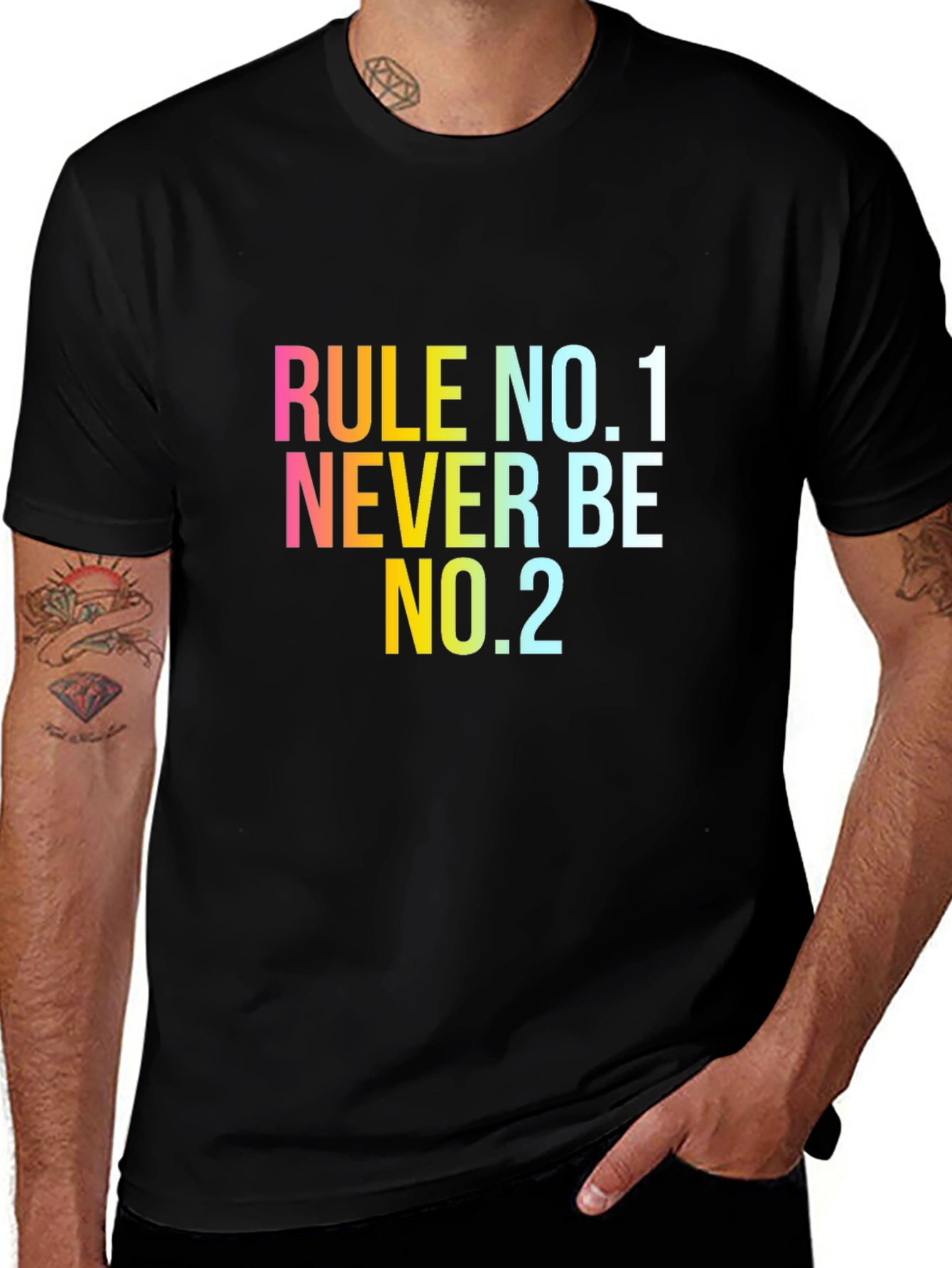 Variant 6 of Rule No. 1 Graphic Tee - Never Be No. 2