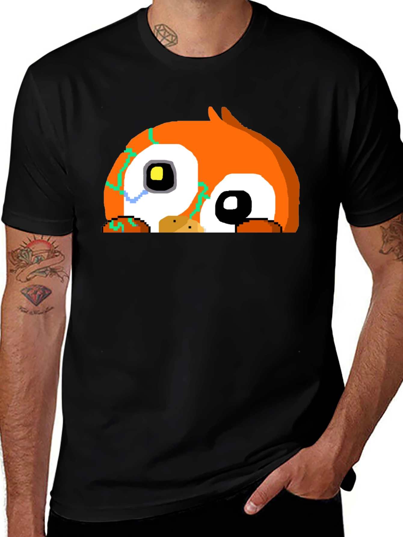Variant 25 of Pixel Owl Graphic T-Shirt