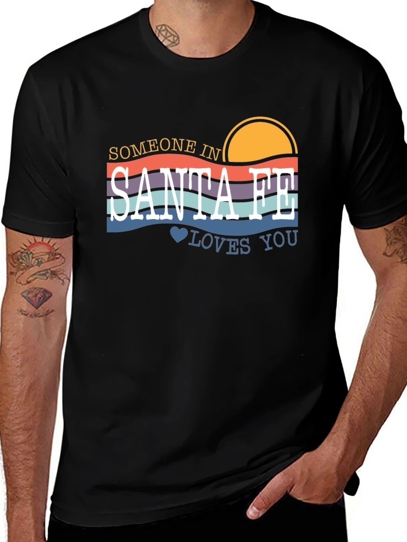 Santa Fe Retro Graphic T-Shirt