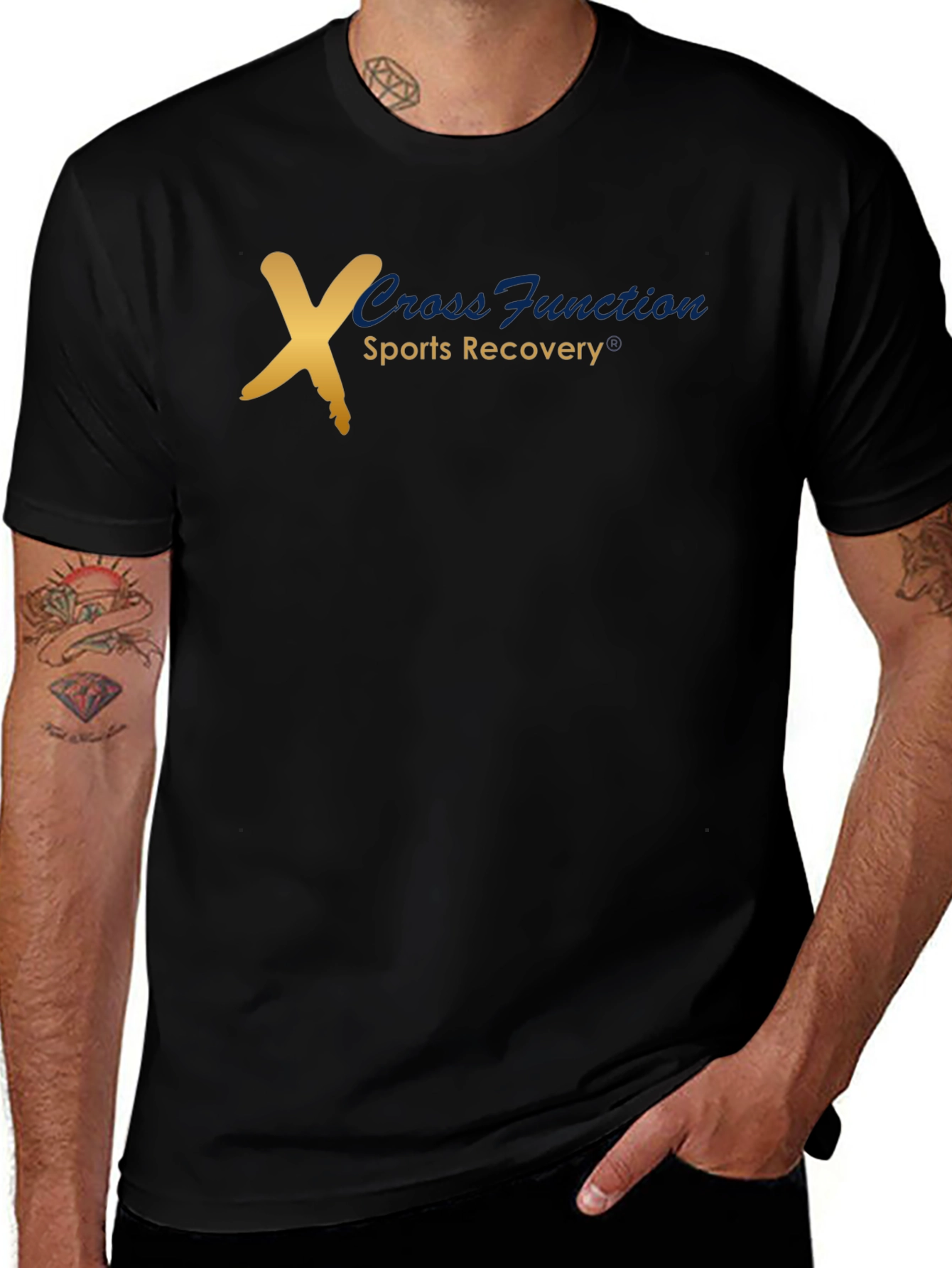 Variant 30 of Cross Function Sports Recovery Black T-Shirt