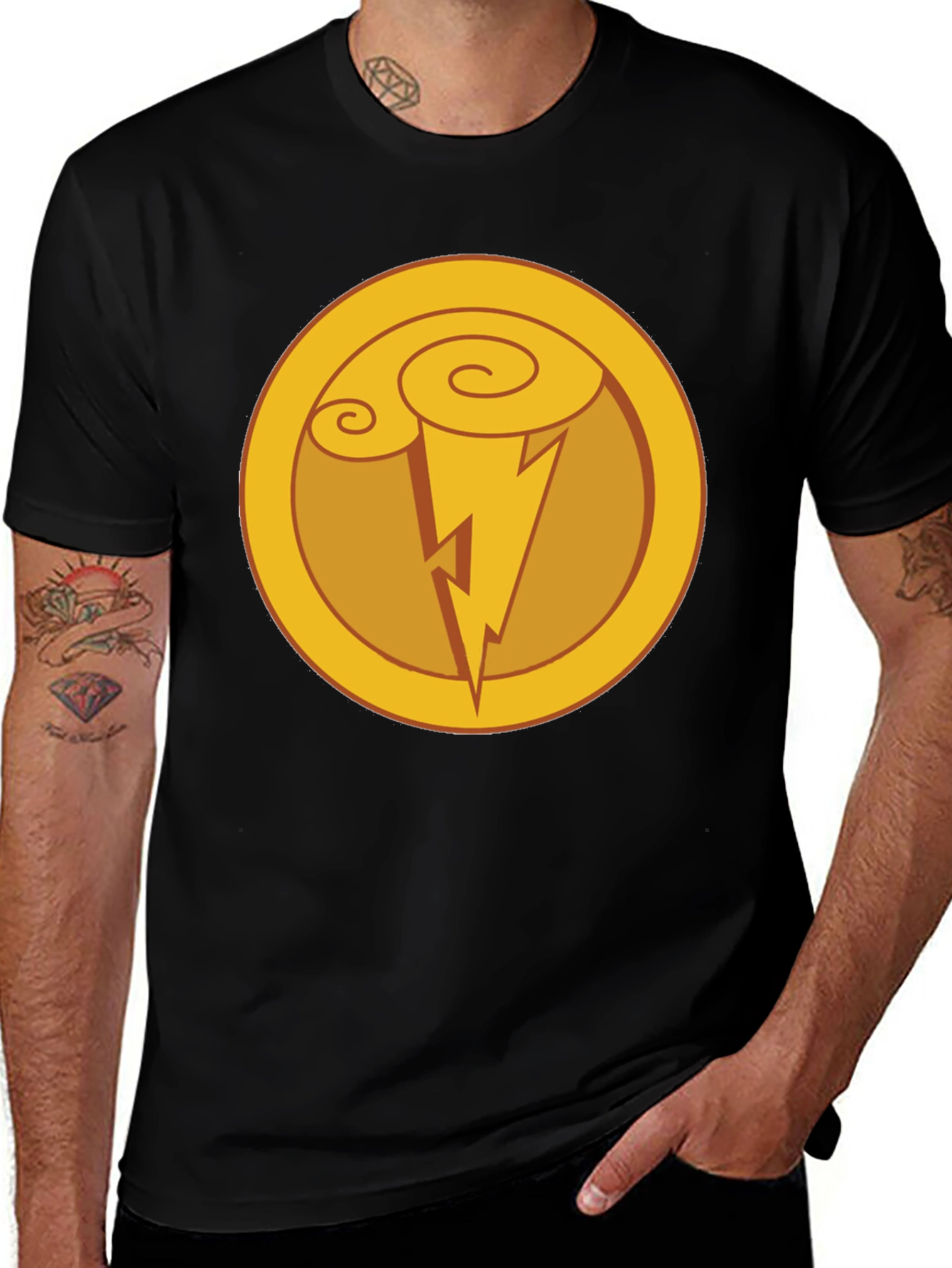 Hercules Inspired Lightning Bolt Graphic Tee