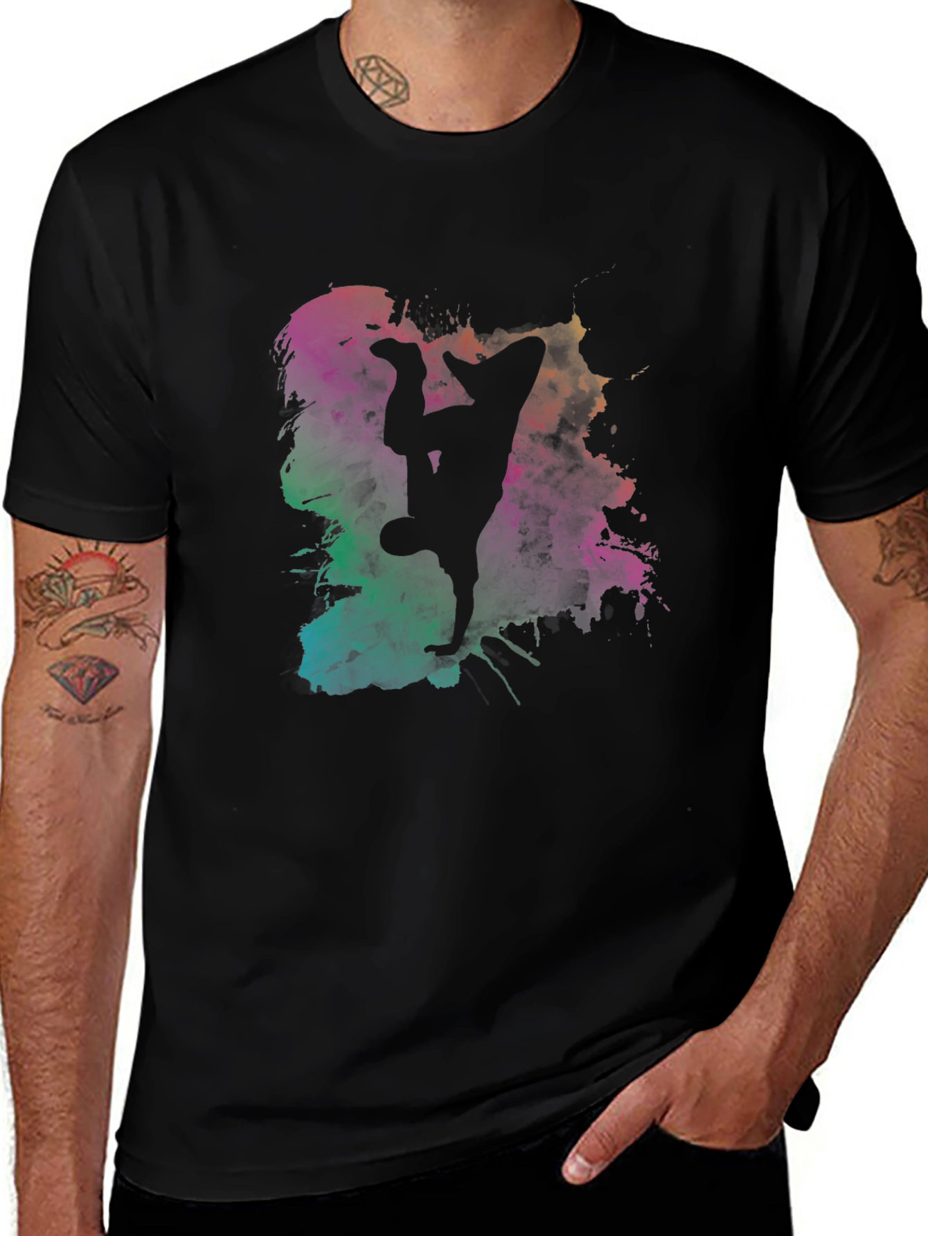 Variant 22 of Breakdancer Graphic T-Shirt - Vibrant Art Tee