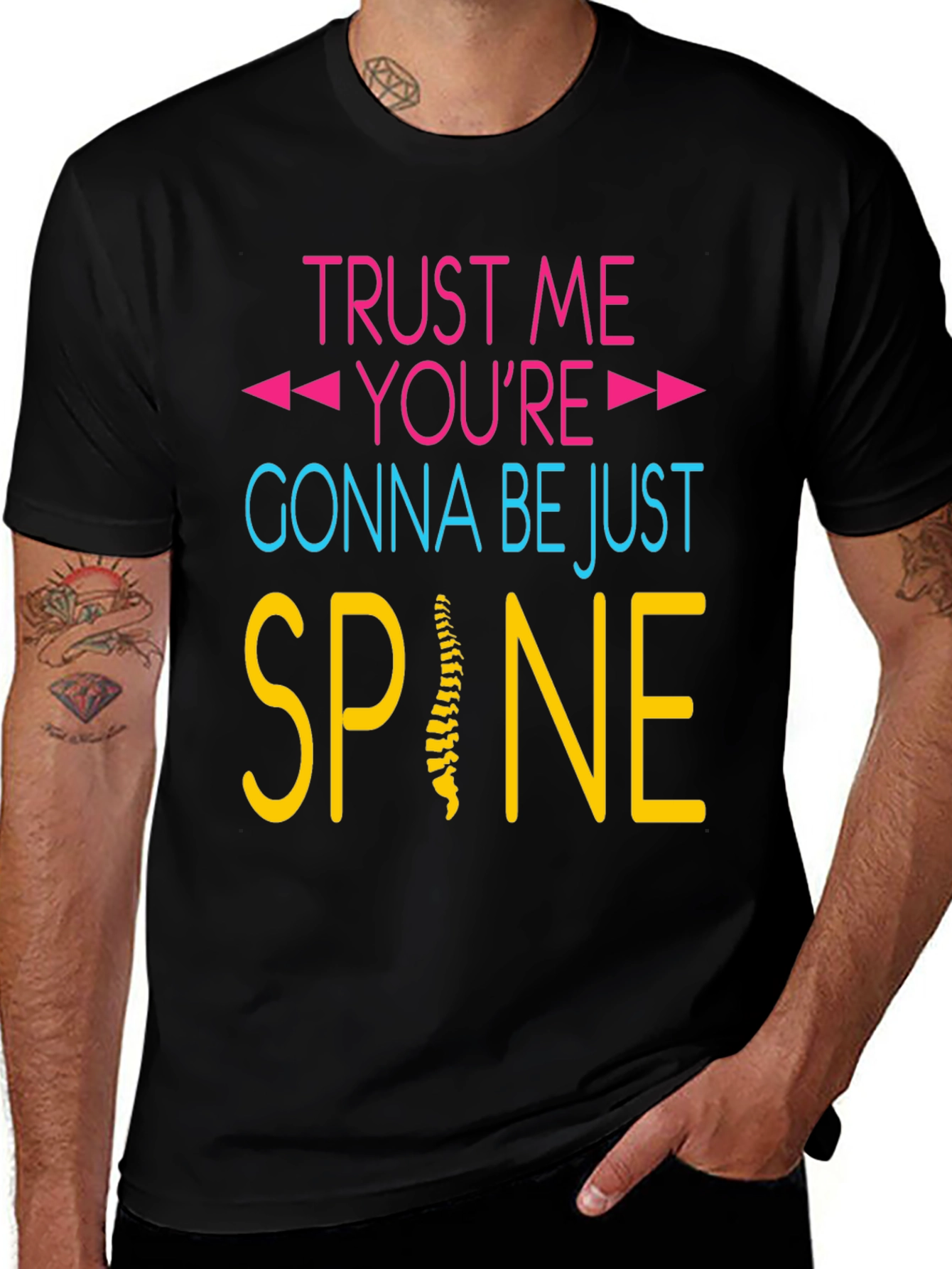 Variant 4 of Trust Me Spine T-Shirt - Chiropractic Humor