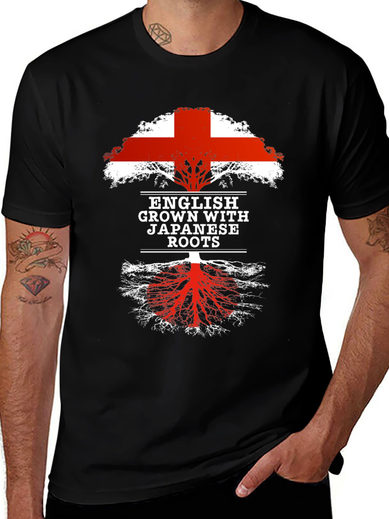 Variant 17 of English Grown with Japanese Roots T-Shirt