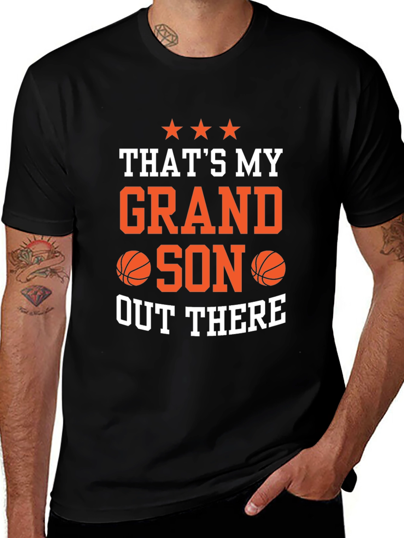 Variant 12 of That's My Grandson Out There Basketball T-Shirt