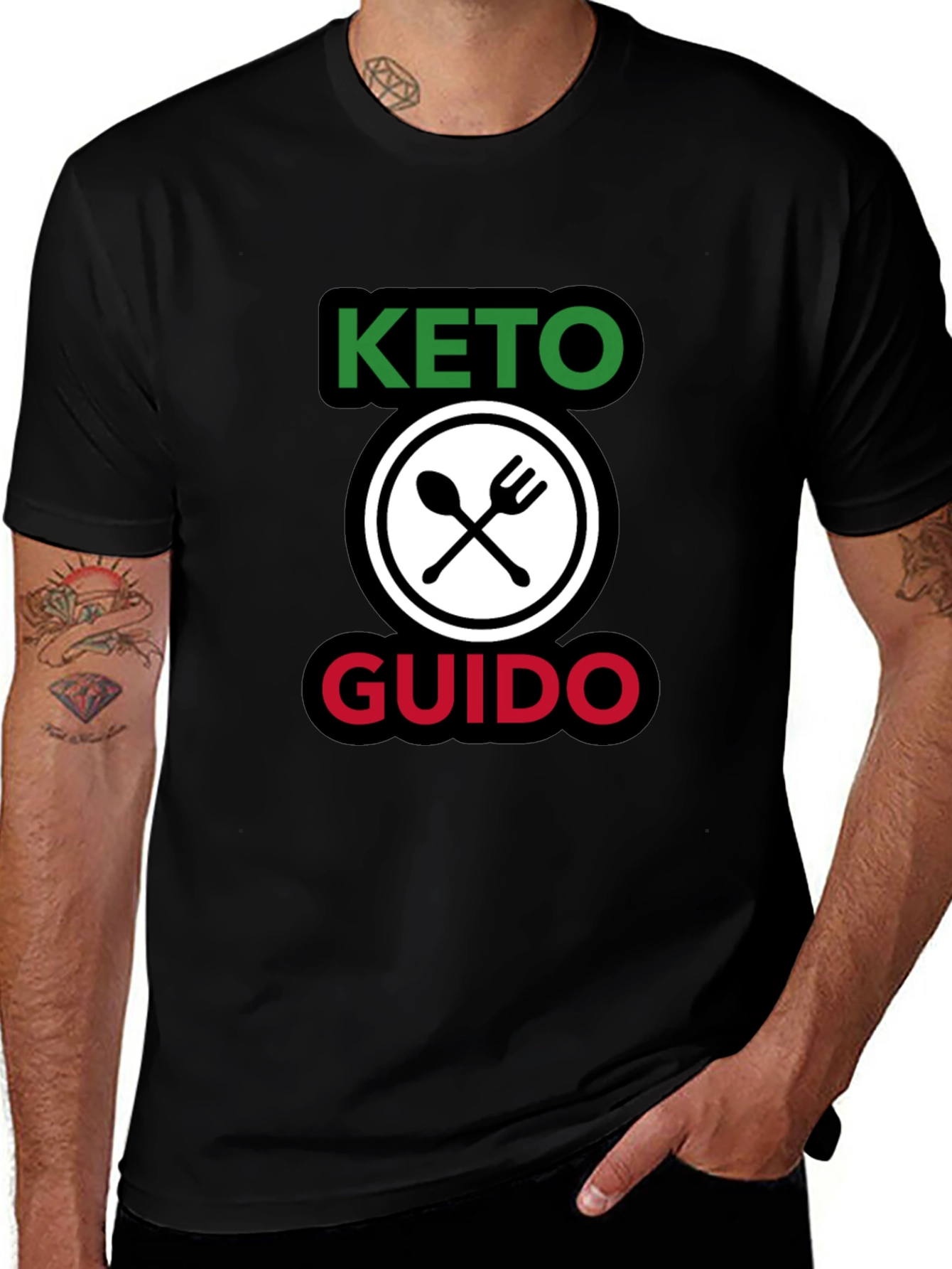 Keto Guido T-Shirt - Spoon & Fork Graphic Tee