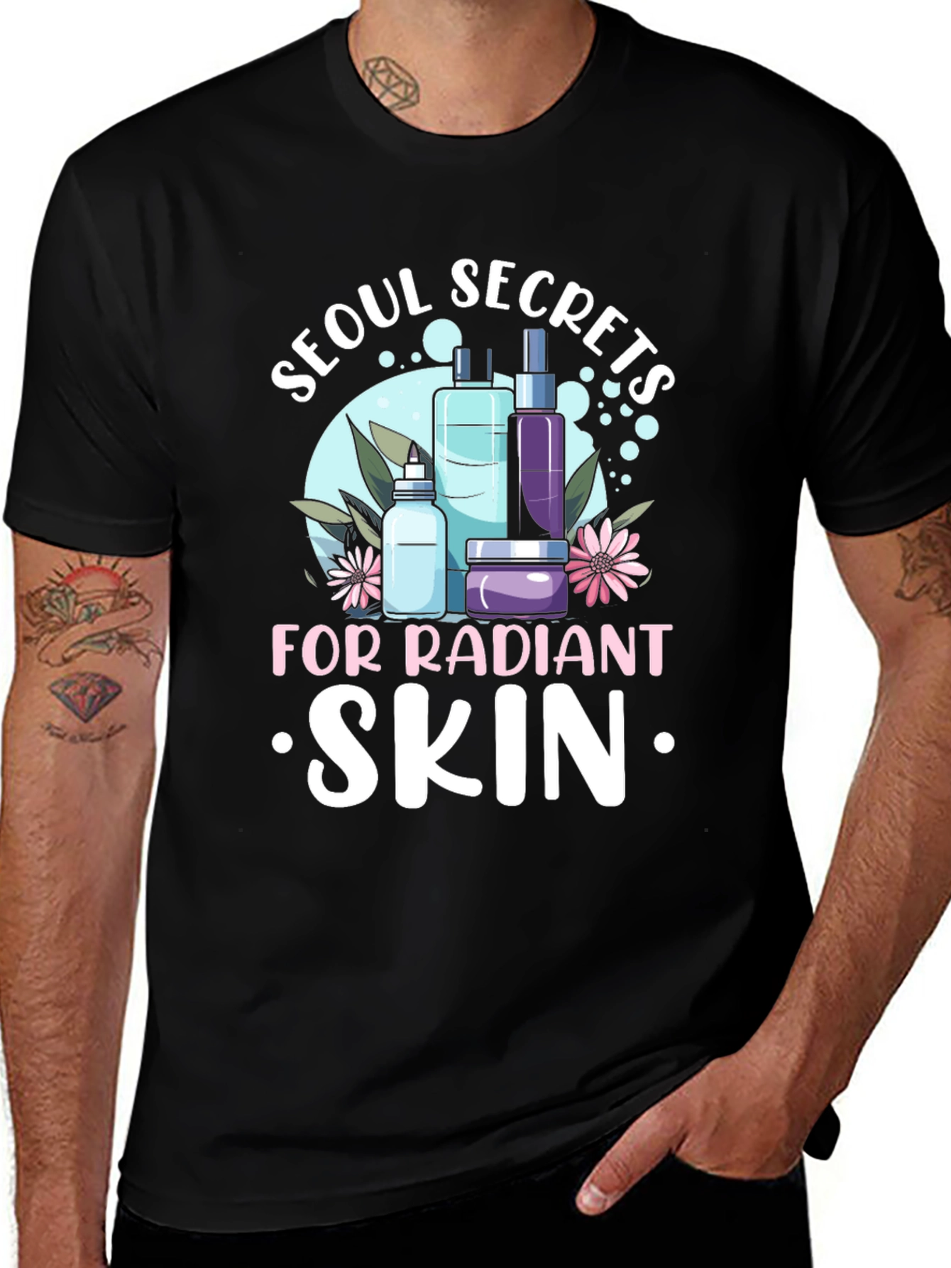 Variant 28 of Seoul Secrets Radiant Skin Graphic Tee - Unisex Cotton T-Shirt