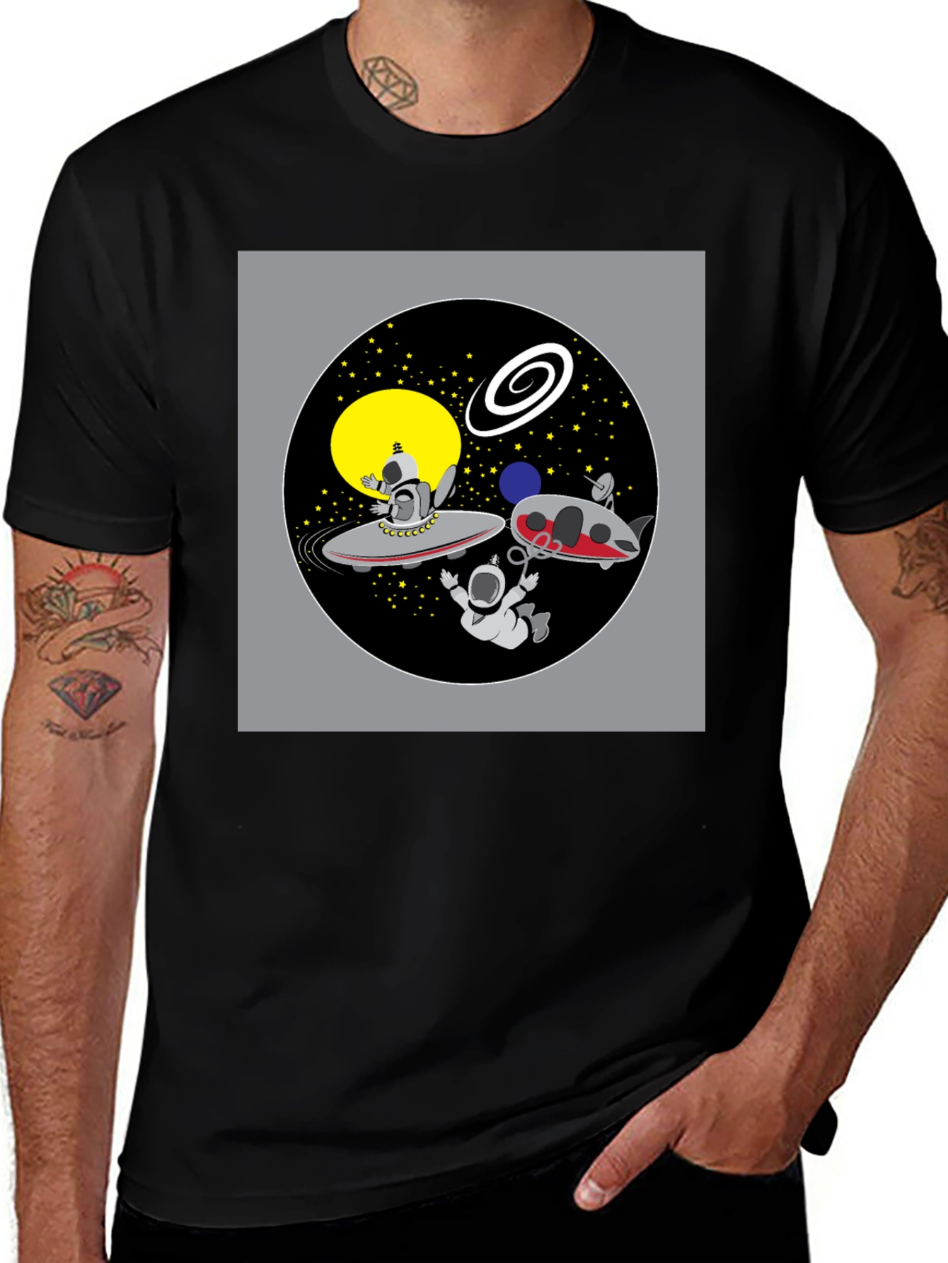 Variant 14 of Space Cartoon Graphic T-Shirt