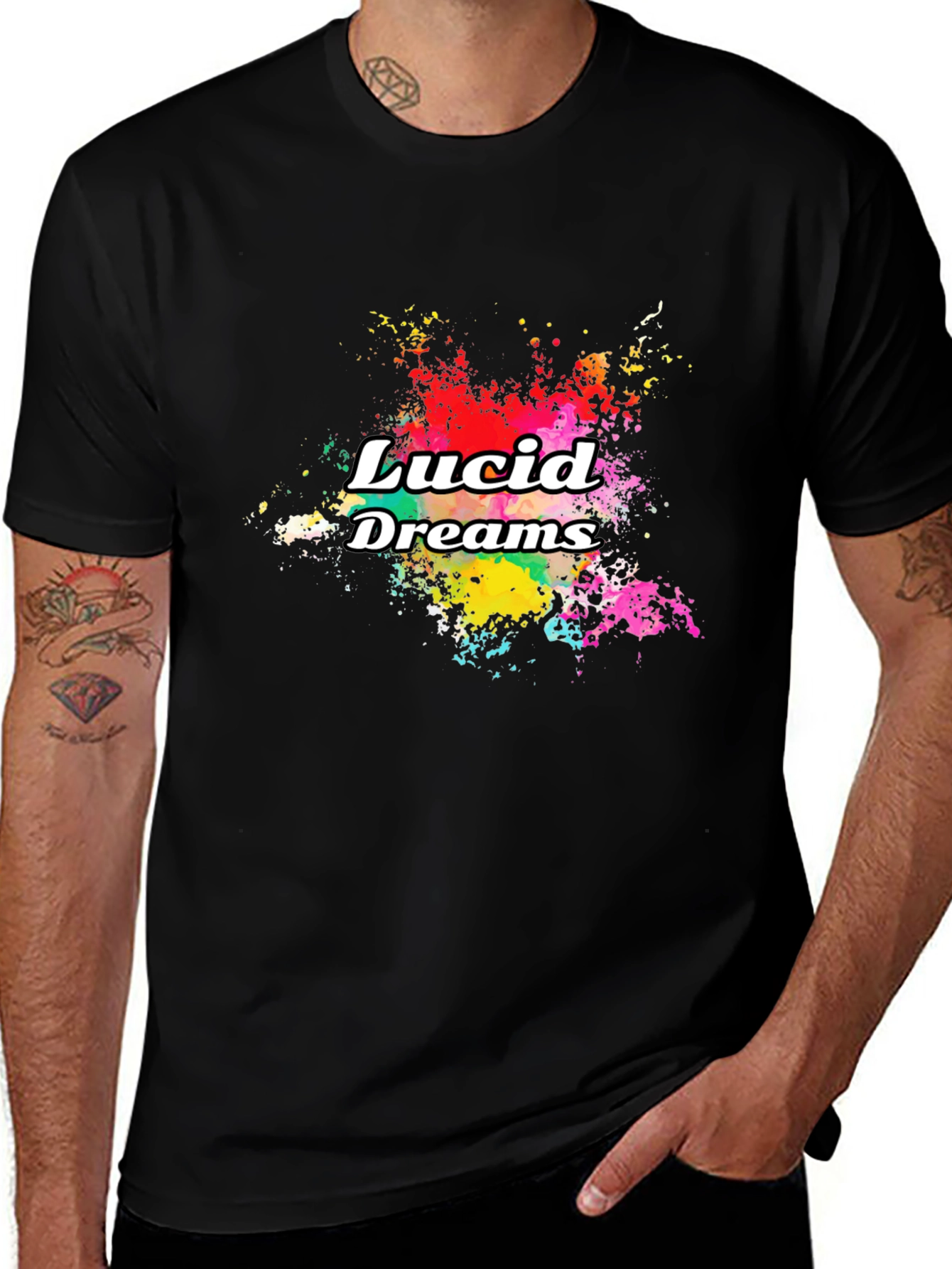Variant 18 of Lucid Dreams Graphic Print Black T-Shirt