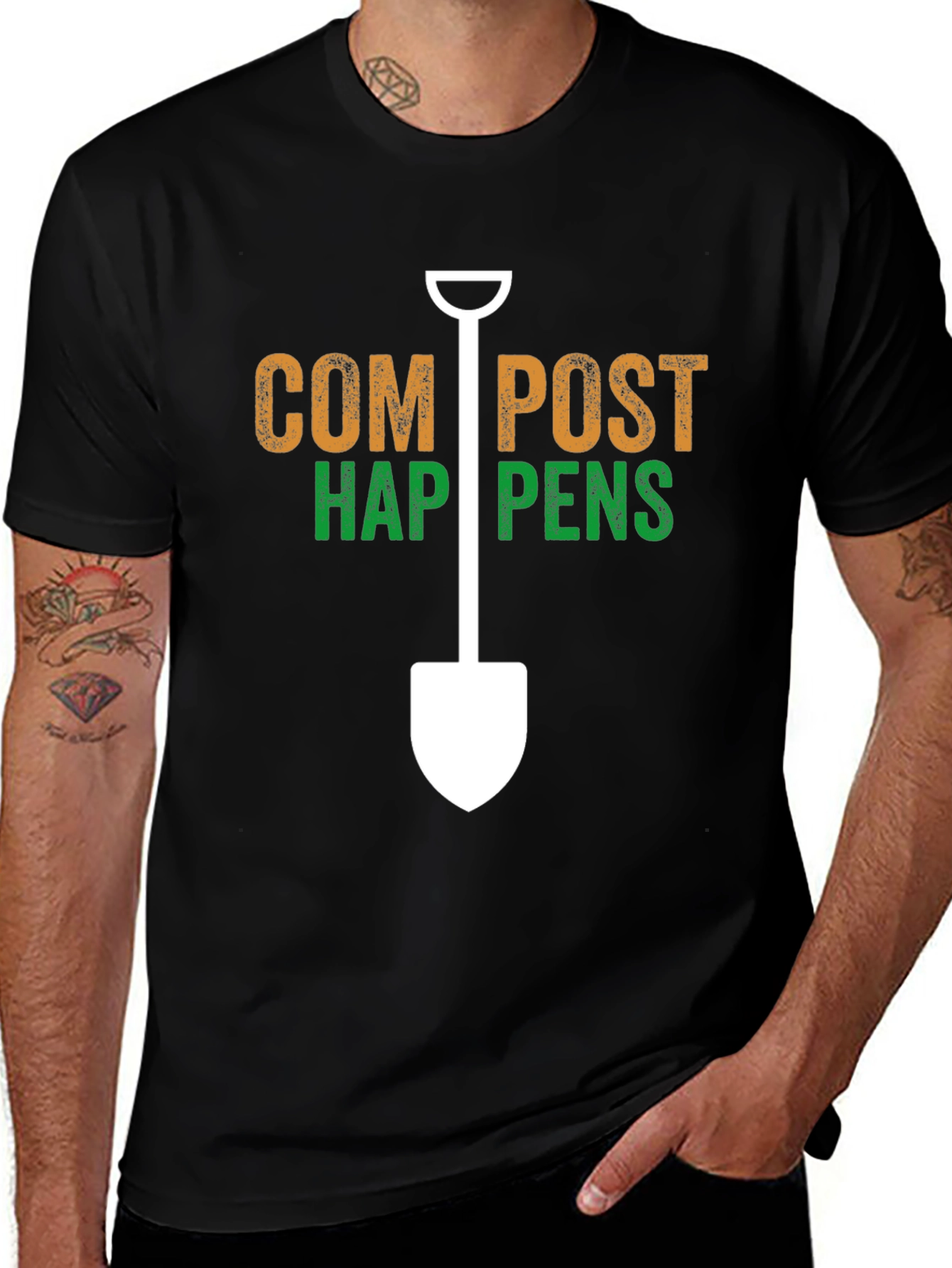 Compost Happens T-Shirt - Gardening Humor Tee