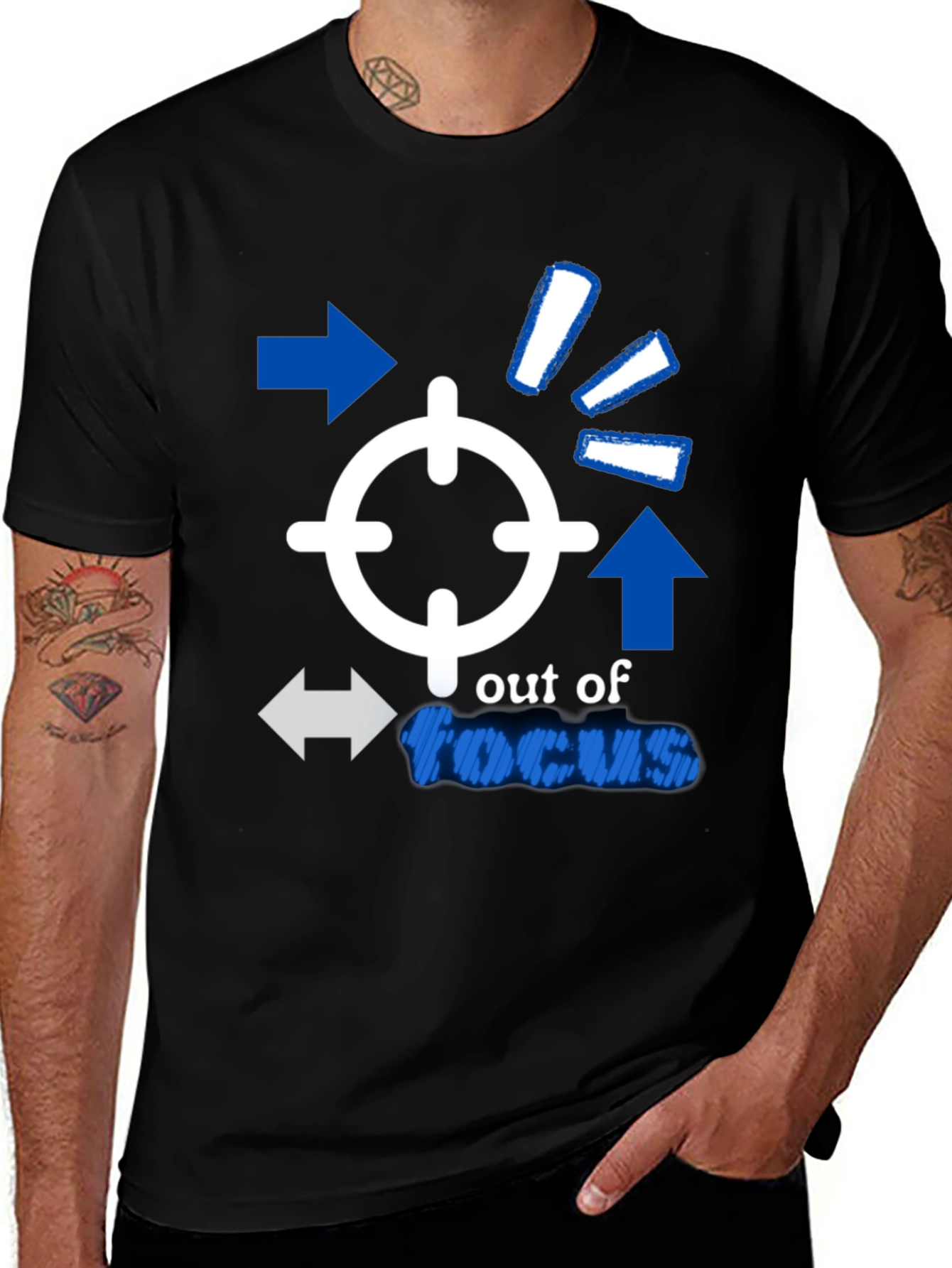 Variant 7 of Out of Focus Graphic Tee - Black Unisex T-Shirt