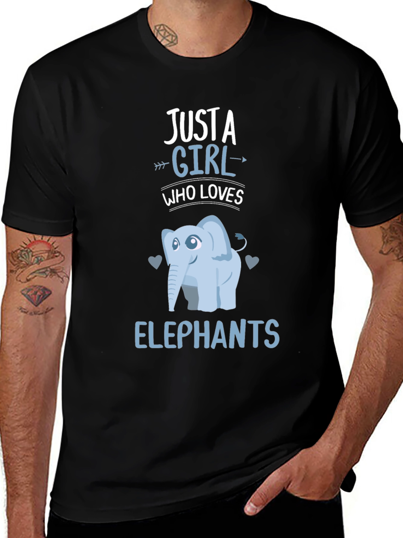 Variant 9 of Just a Girl Who Loves Elephants T-Shirt