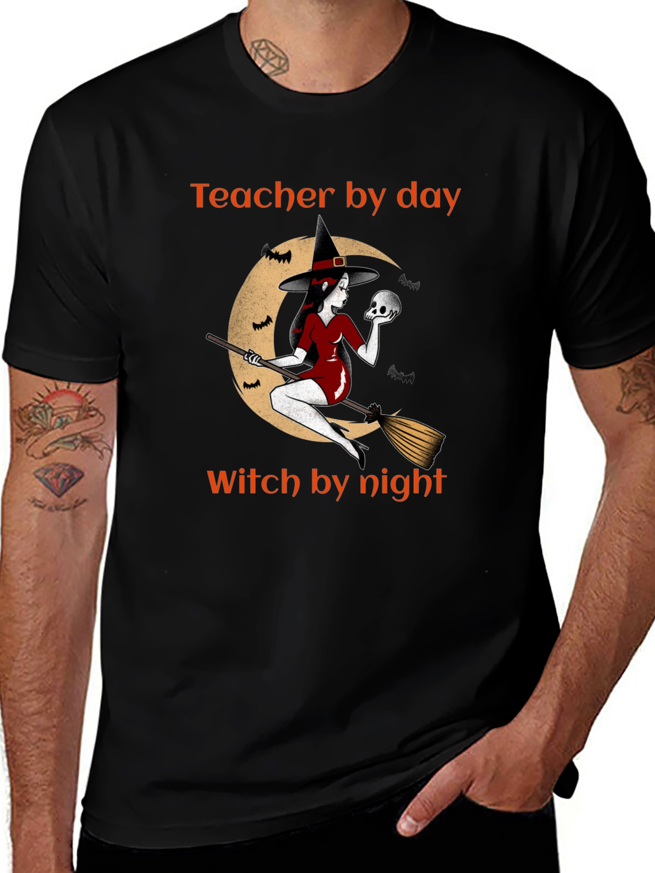 Variant 15 of Teacher by Day, Witch by Night Graphic Tee