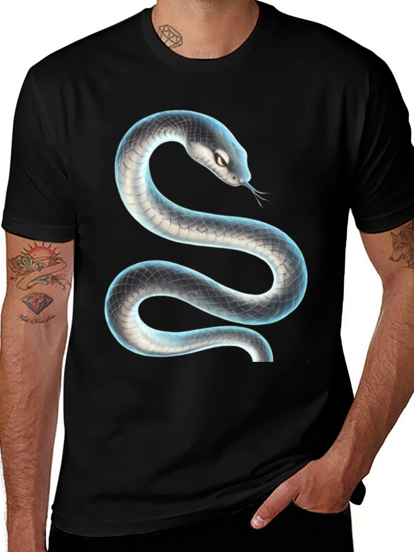 Variant 21 of Black Snake Graphic T-Shirt