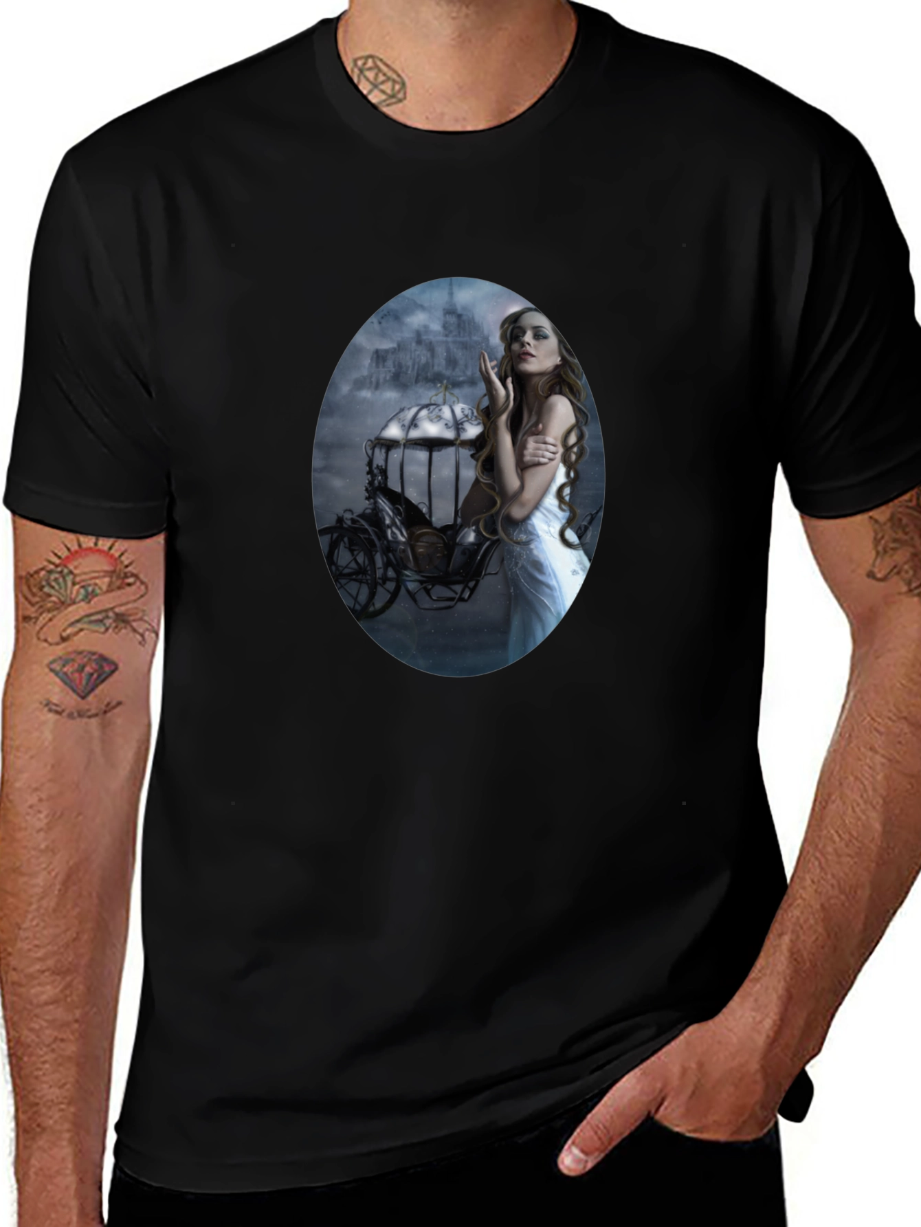 Variant 9 of Gothic Maiden T-Shirt - Dark Fantasy Apparel