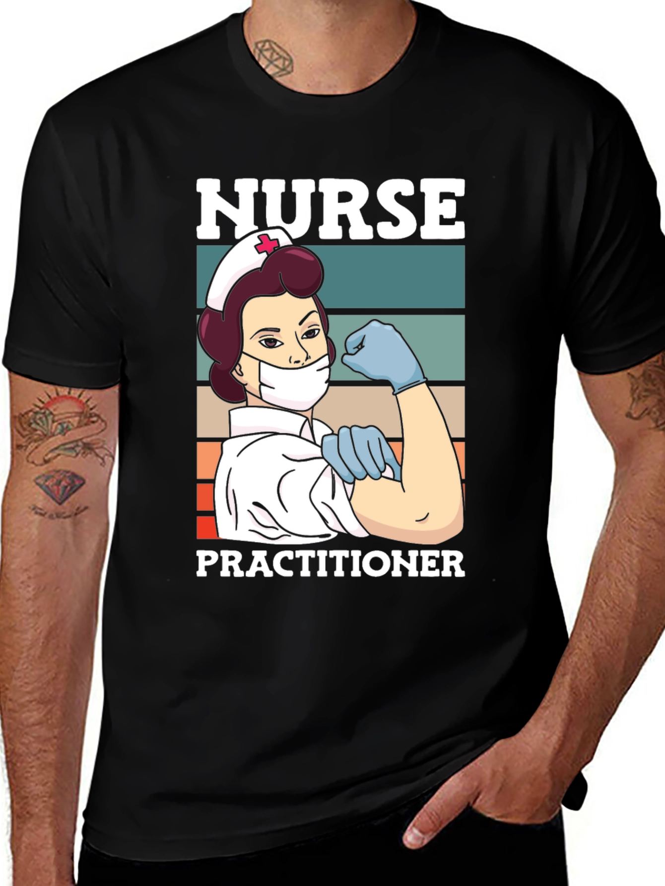Variant 11 of Nurse Practitioner Graphic T-Shirt