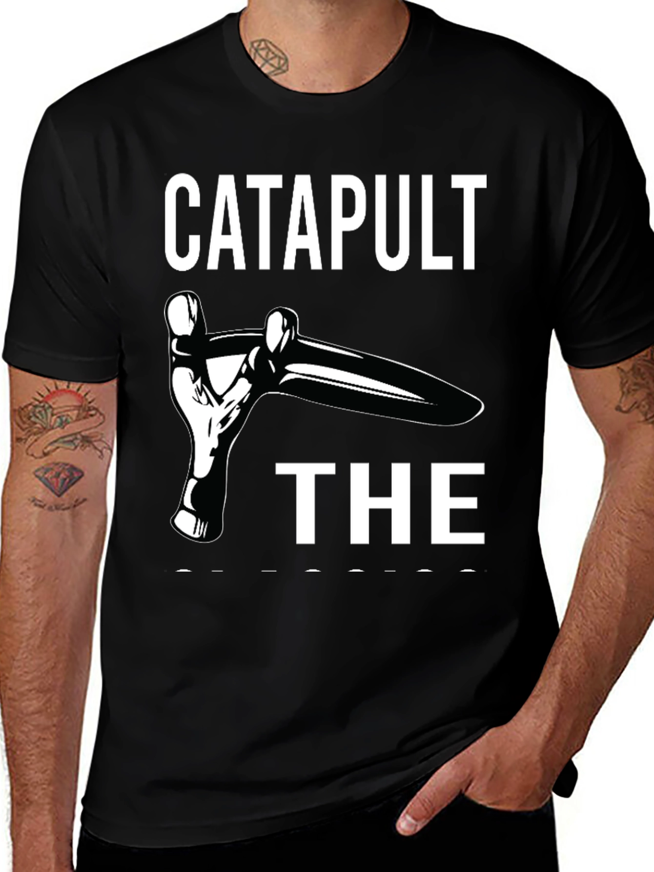 Catapult The Fetus T-Shirt Funny Offensive Tee