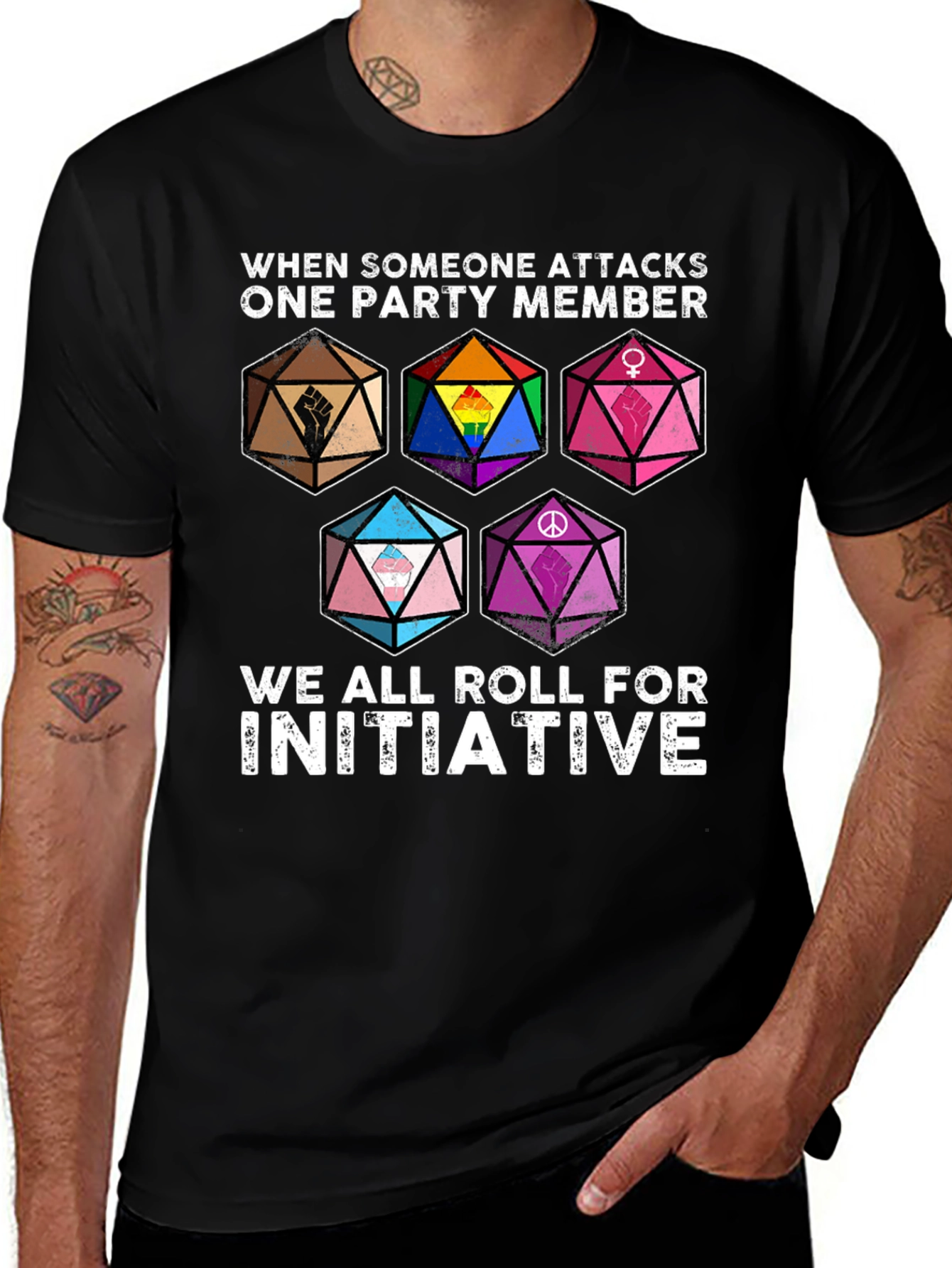 D&D Roll for Initiative Pride T-Shirt