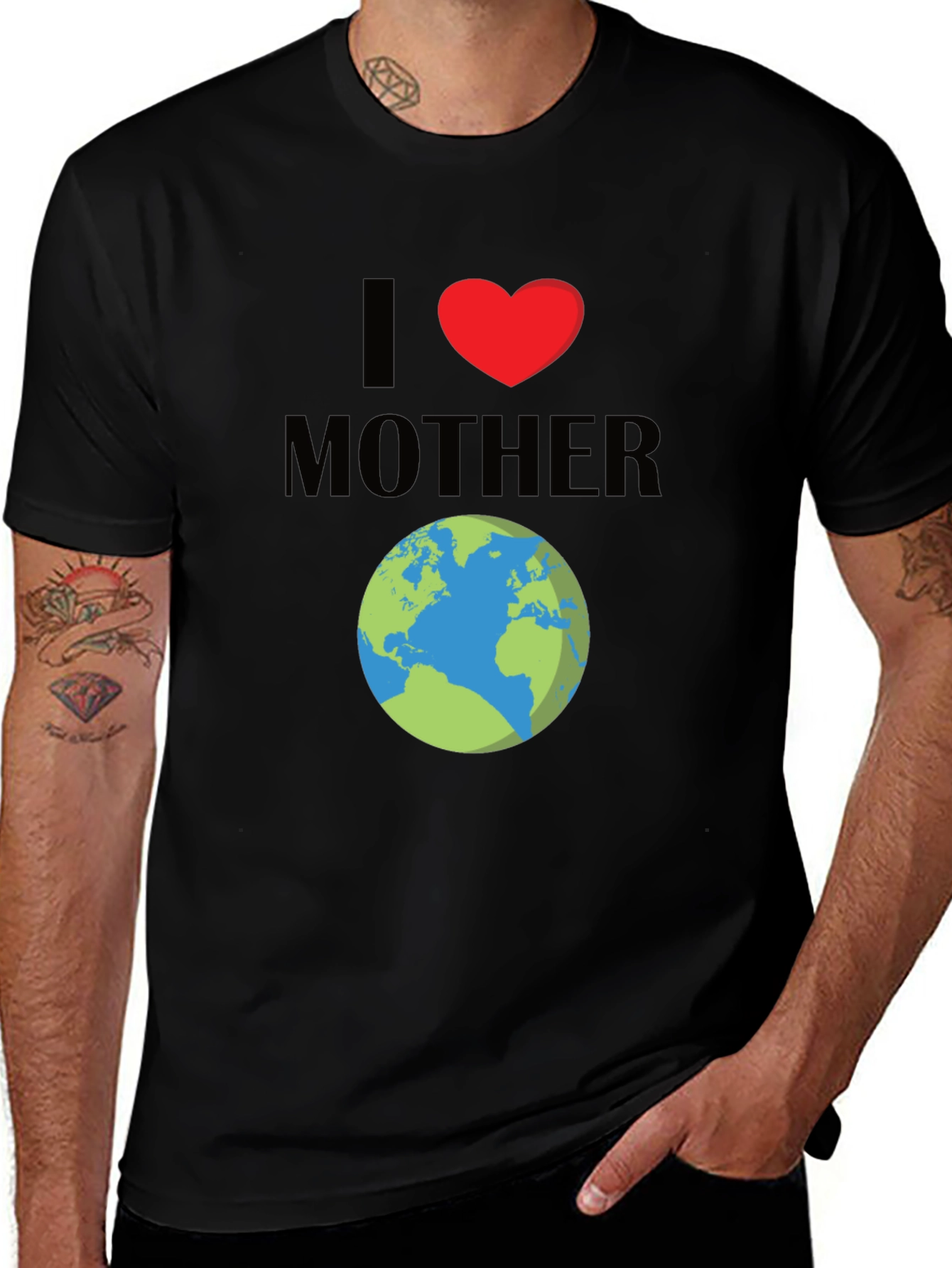 Variant 18 of I Love Mother Earth T-Shirt