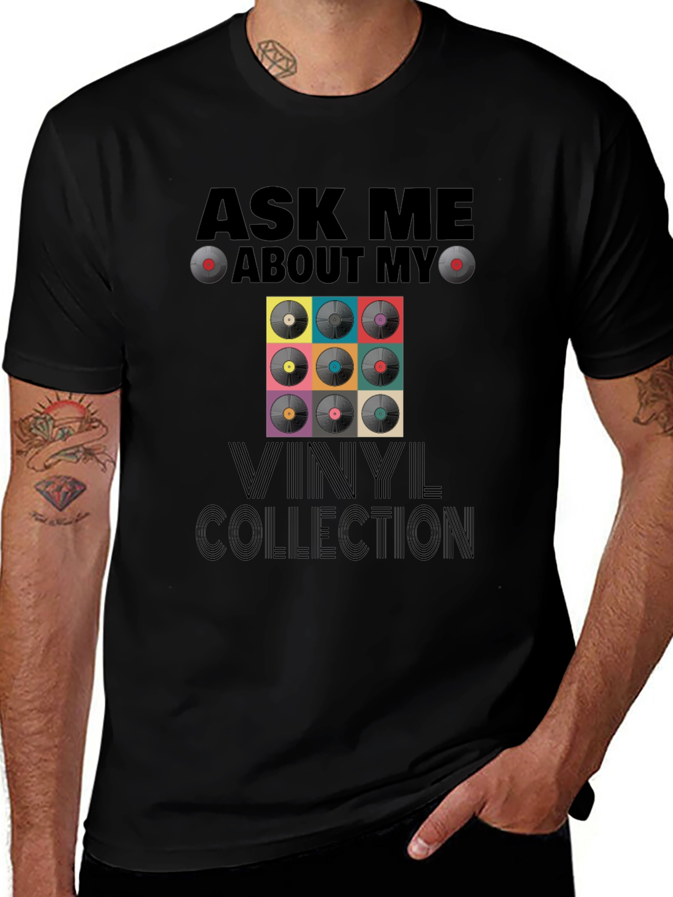 Variant 26 of Ask Me About My Vinyl Collection T-Shirt