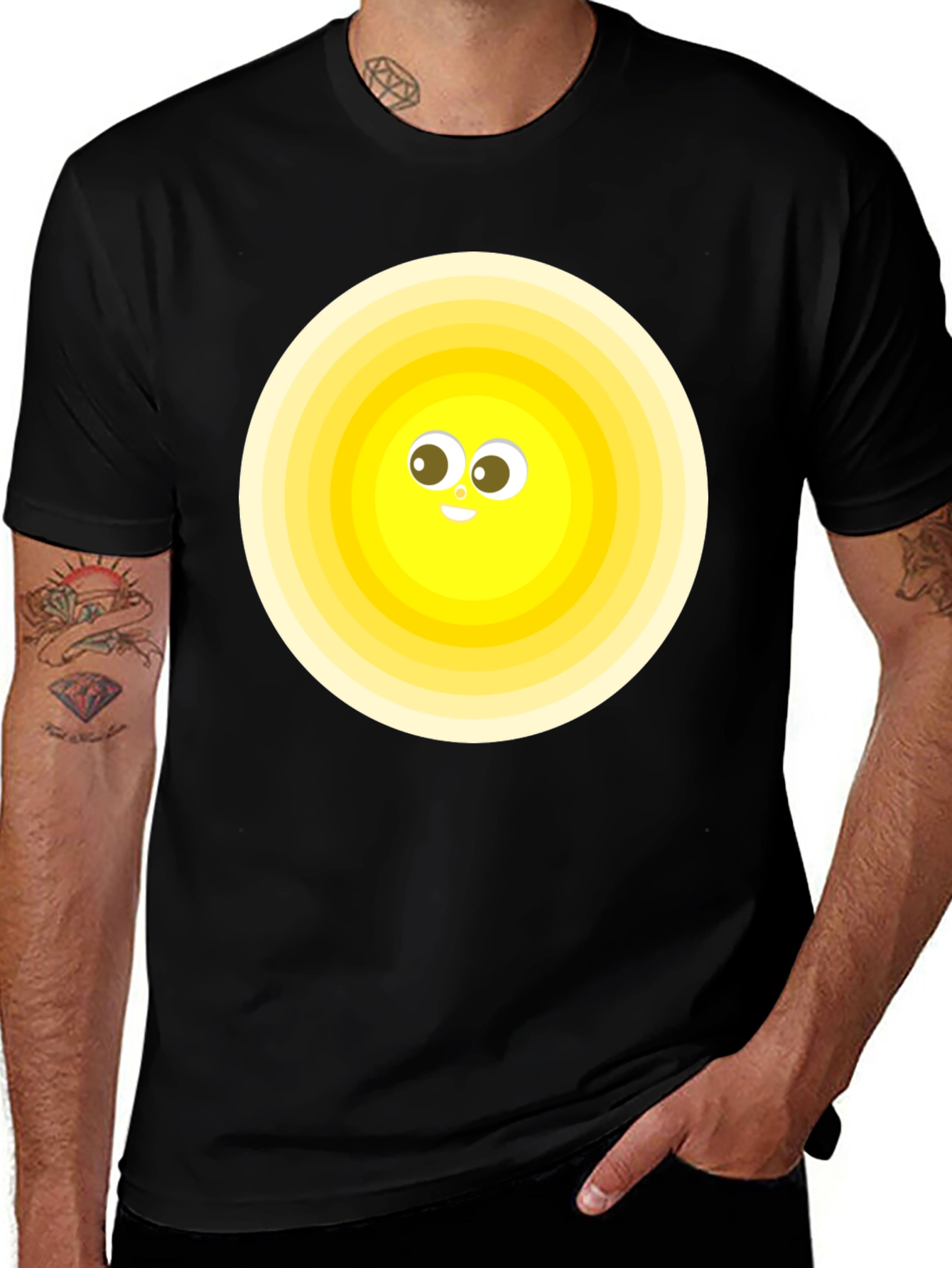 Variant 9 of Cheerful Sun Graphic Tee - Soft Cotton Blend