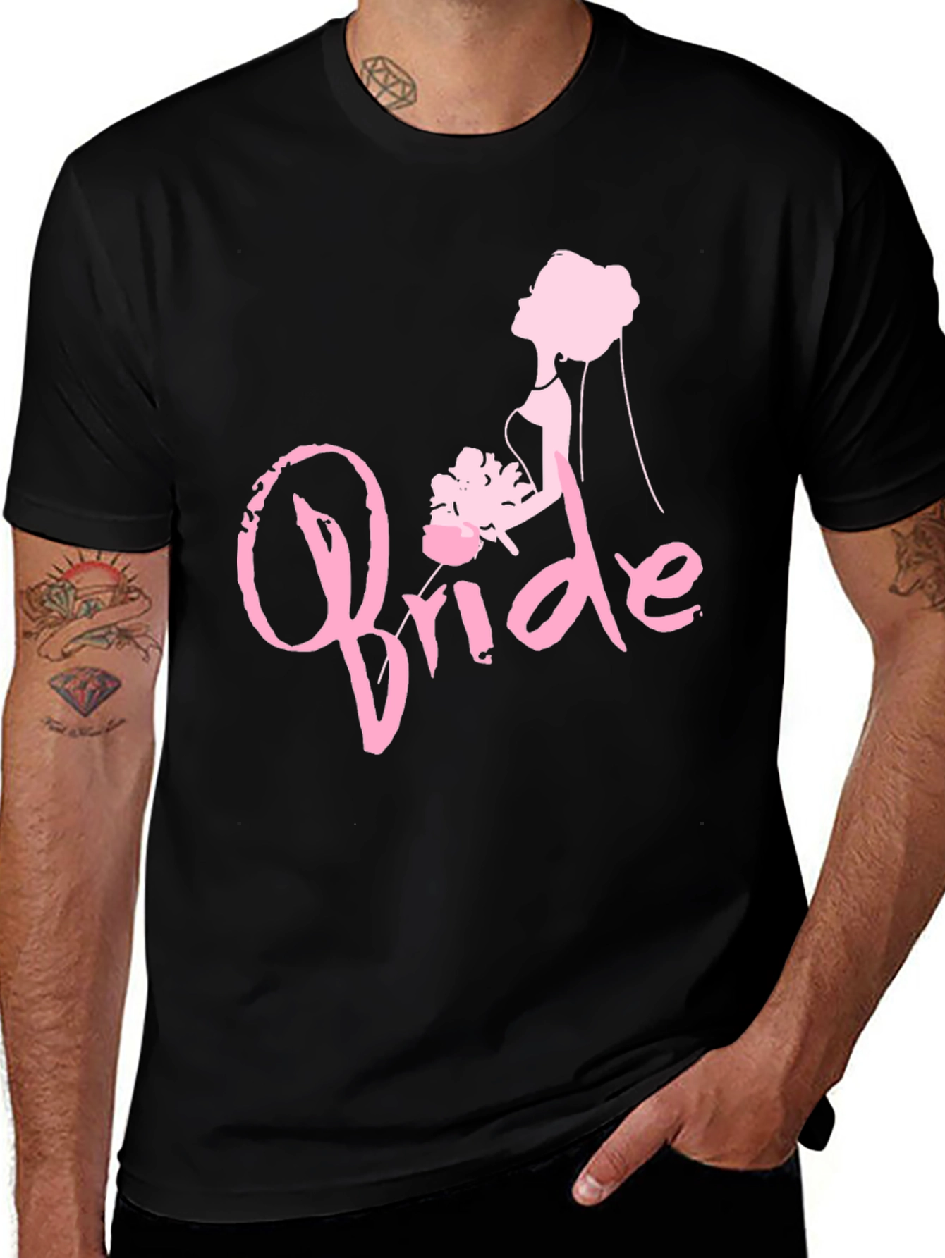 Variant 11 of Bride Graphic Print Crew Neck T-Shirt