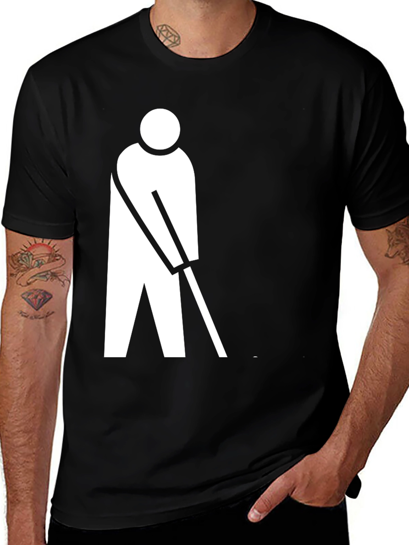 Variant 19 of Golfer Graphic Tee - Casual Cotton Shirt