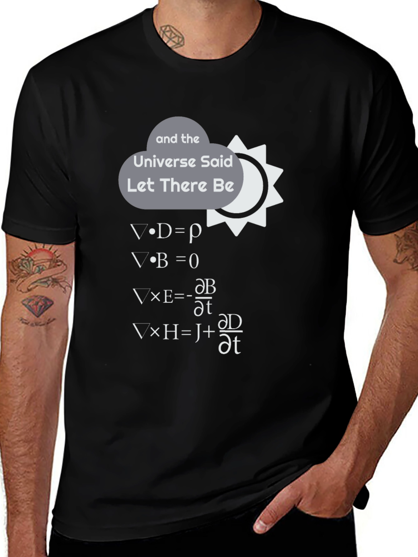 Maxwell Equations T-Shirt: Let There Be Light!