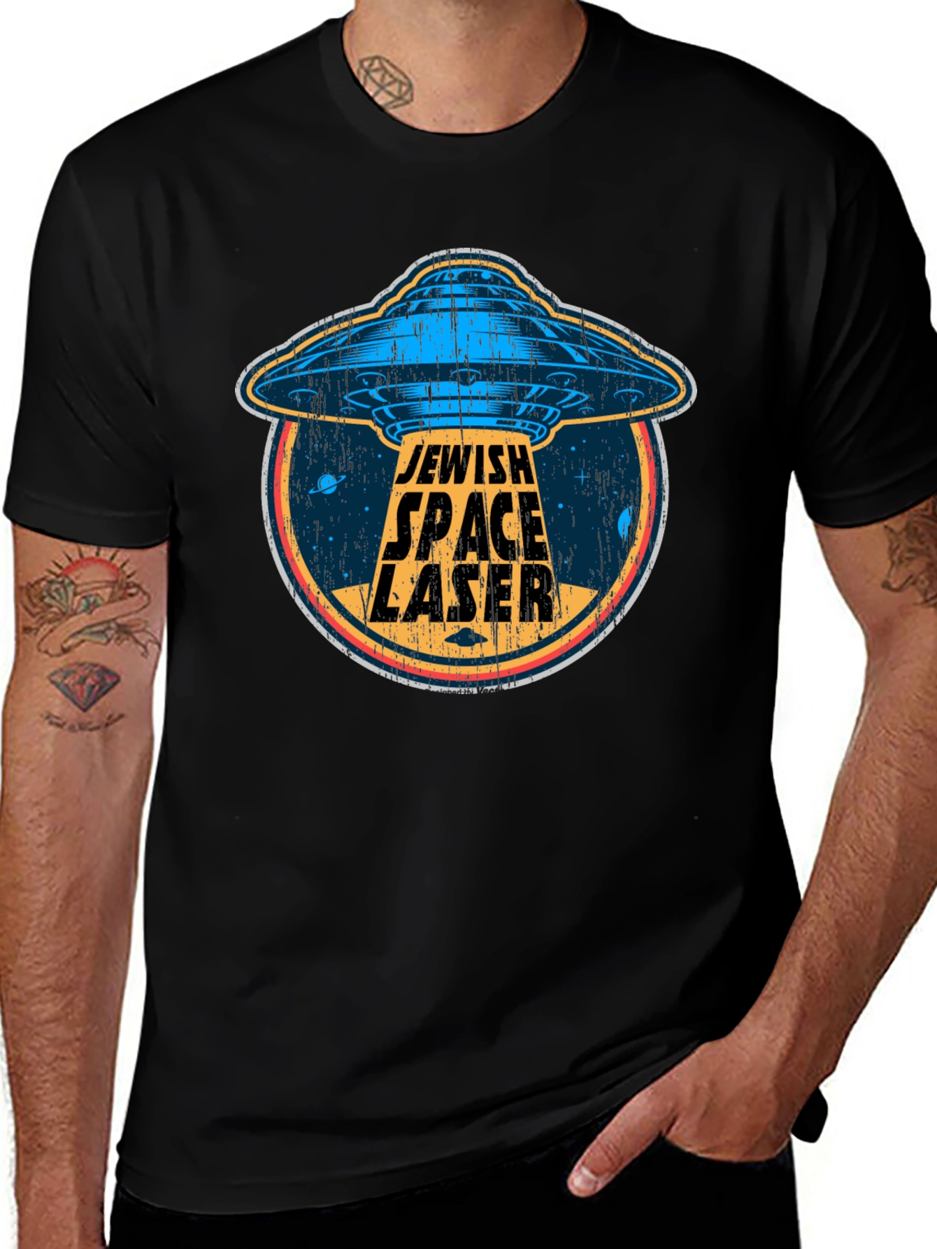 Variant 18 of Jewish Space Laser T-Shirt - Novelty Graphic Tee