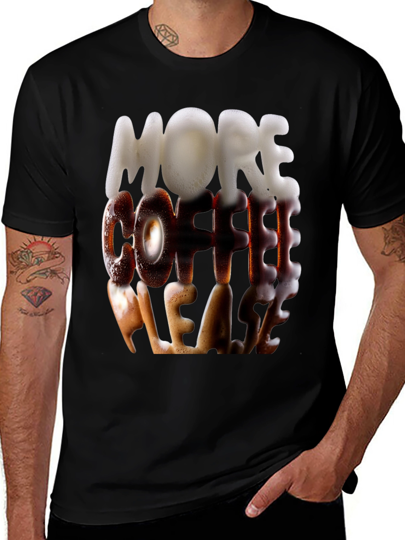 Variant 17 of More Coffee Please T-Shirt