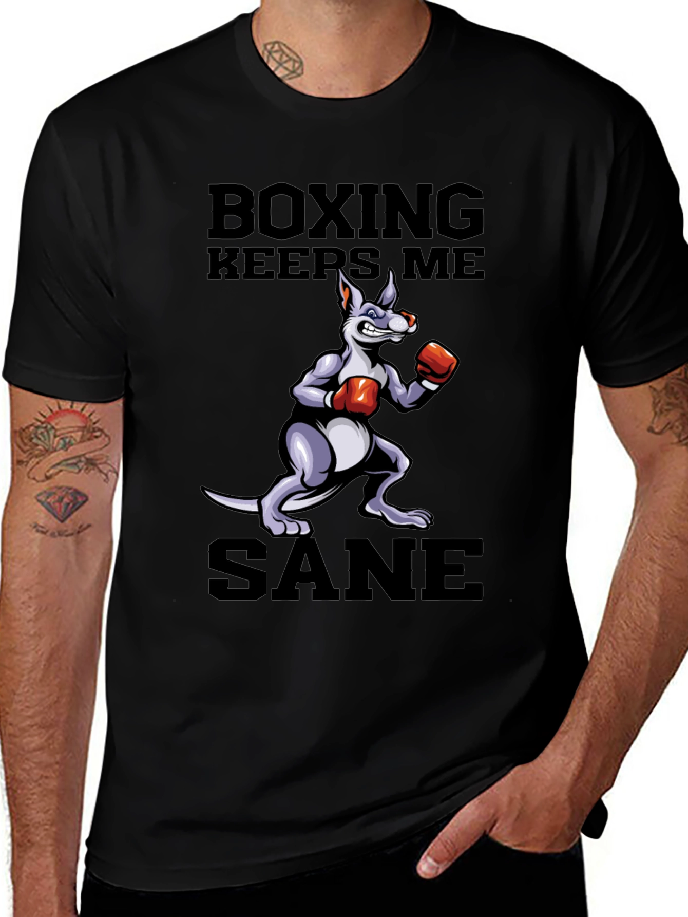 Variant 8 of Boxing Keeps Me Sane T-Shirt