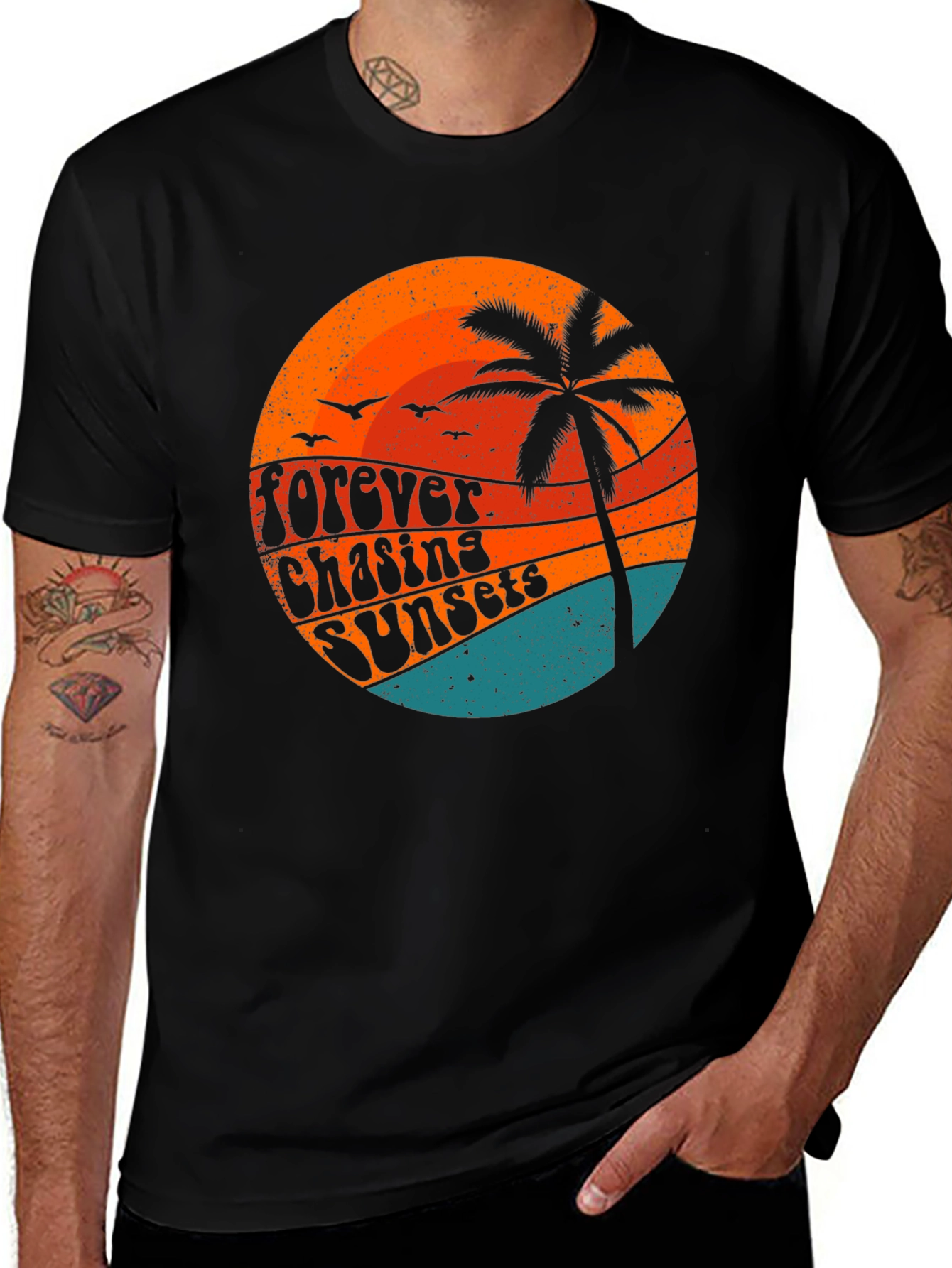 Variant 24 of Forever Chasing Sunsets Graphic T-Shirt