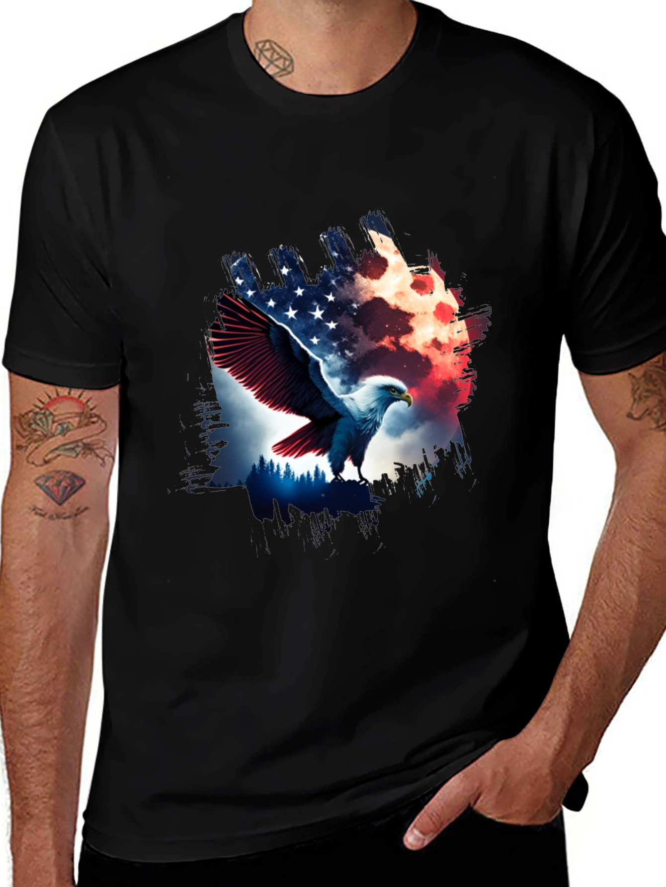 Variant 19 of American Eagle Graphic Black T-Shirt