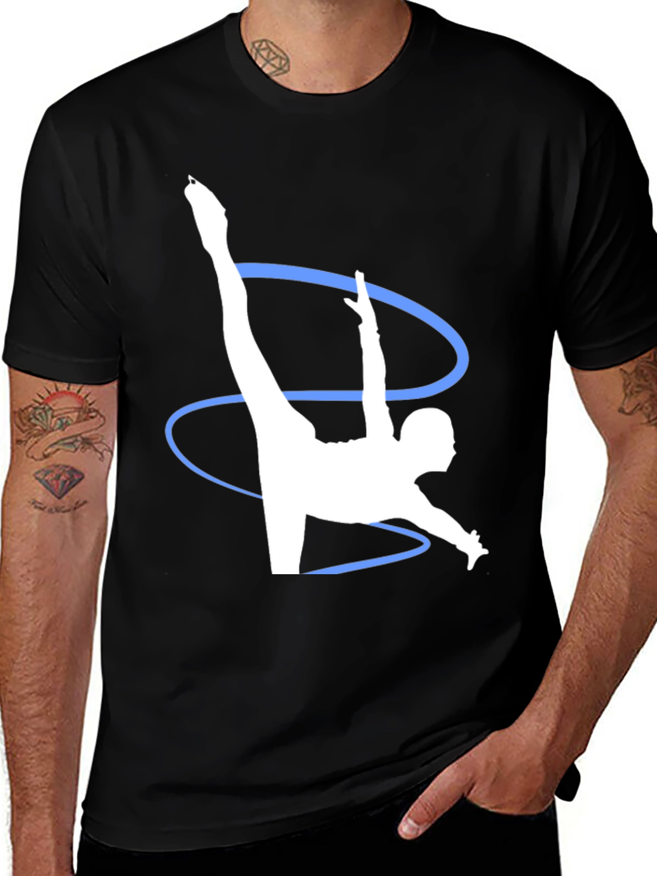Variant 16 of Figure Skating T-Shirt: Ice Skating Art Tee