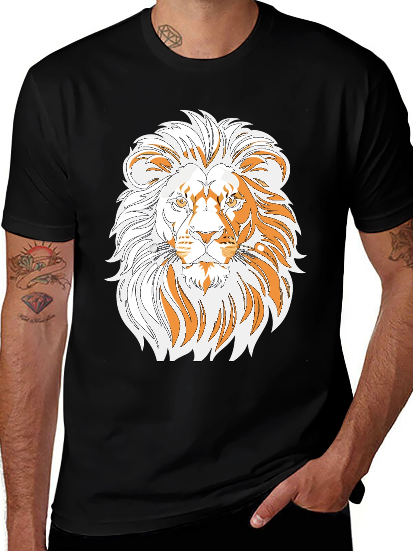 Variant 4 of Lion Graphic Tee - Bold Statement T-Shirt