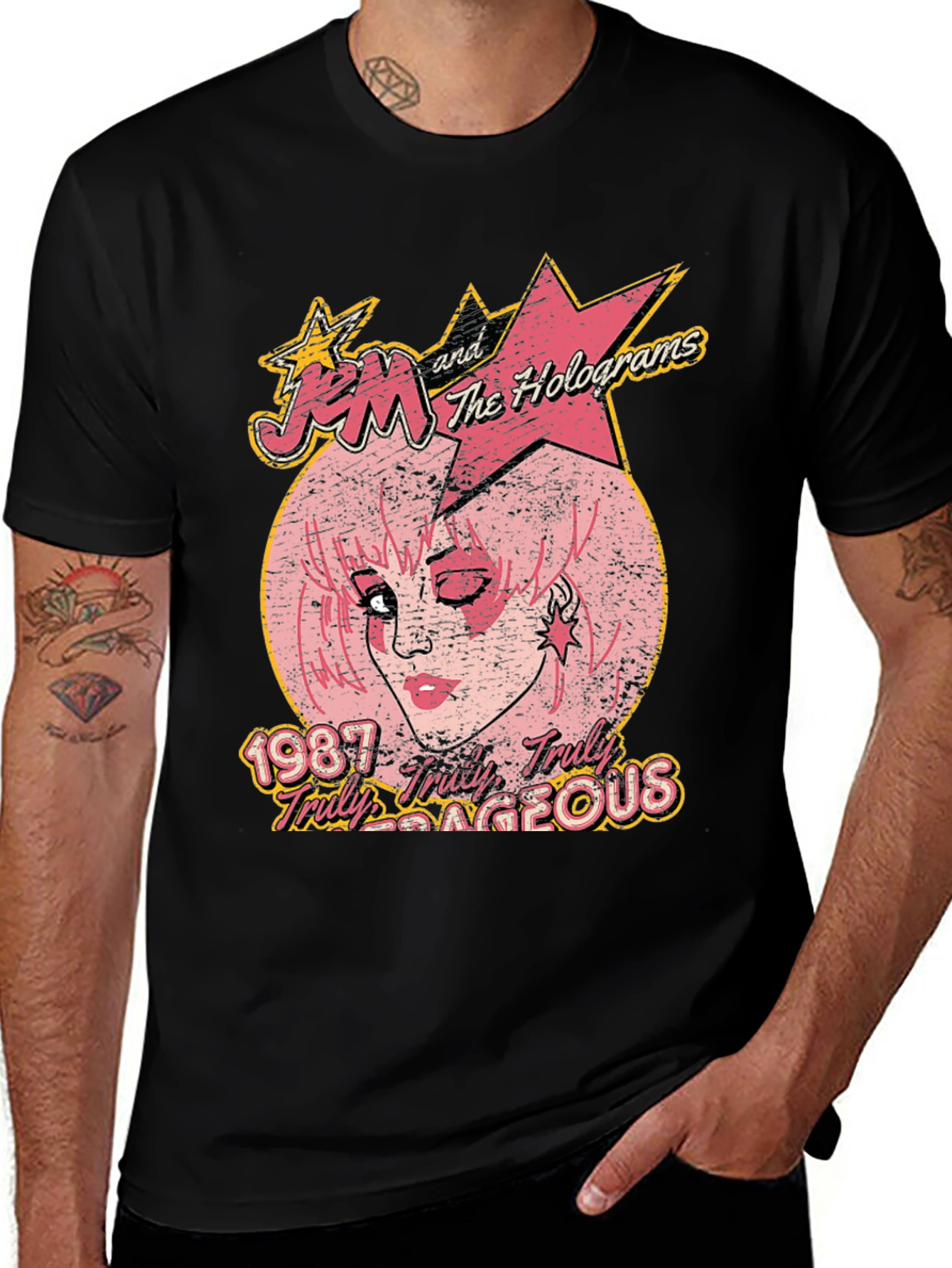Jem and the Holograms Graphic Tee - 1987 Truly Outrageous