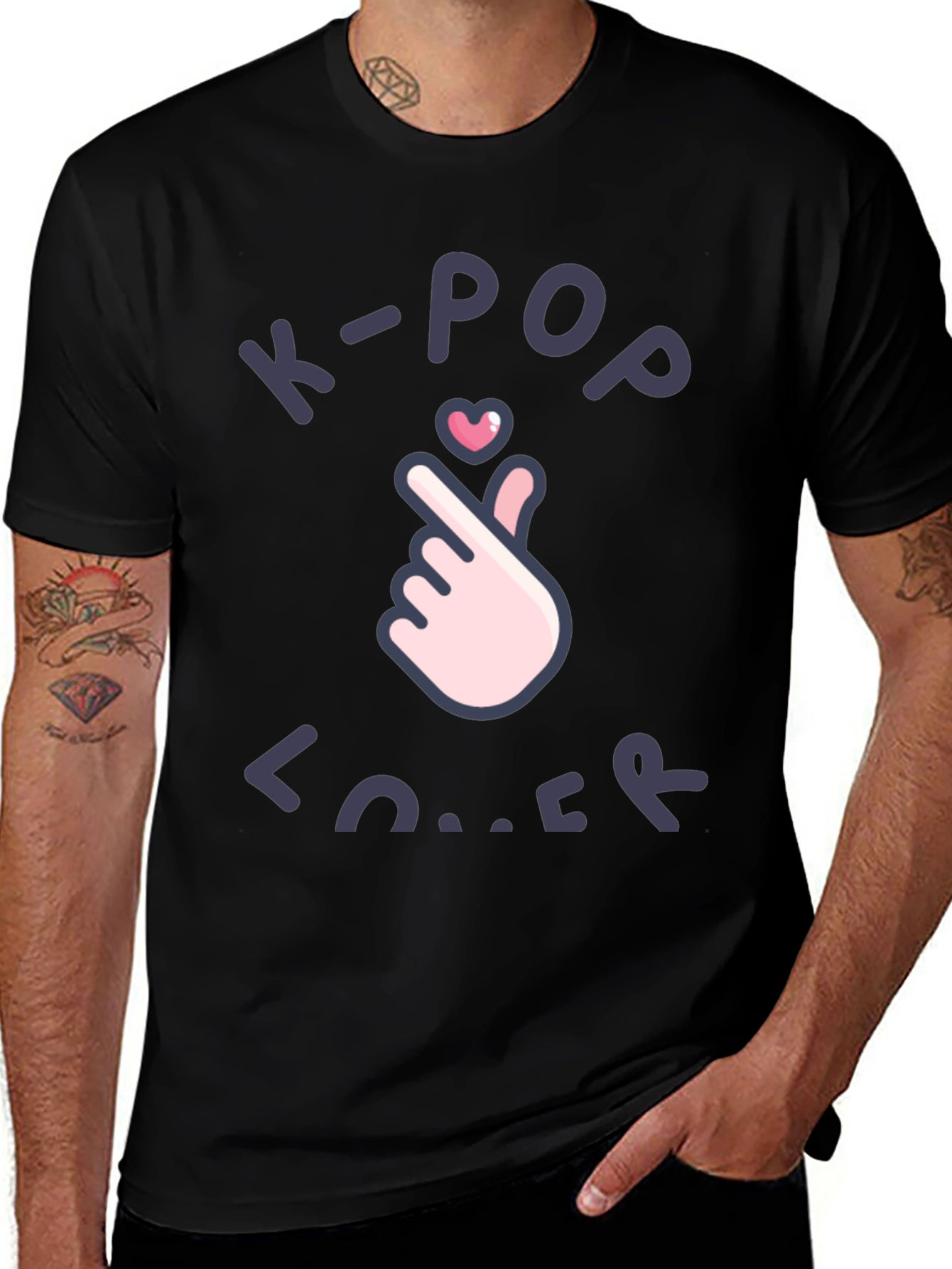 K-Pop Lover Graphic Tee - Stylish Korean Pop Culture T-Shirt
