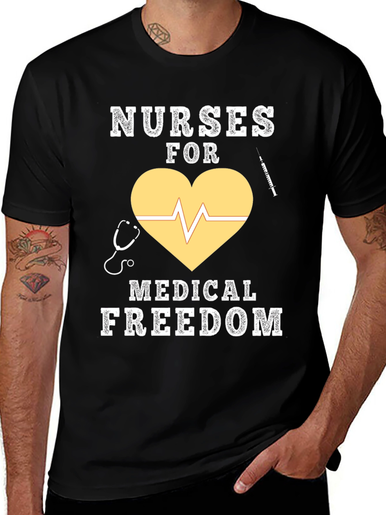 Variant 14 of Nurses For Medical Freedom Graphic T-Shirt