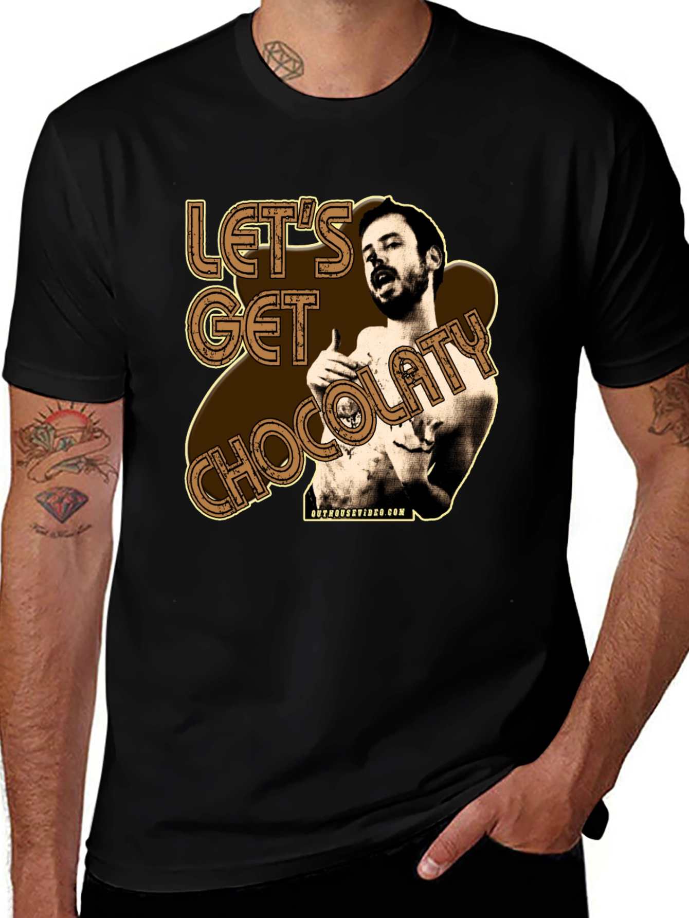 Variant 27 of Let's Get Chocolaty Funny Graphic Tee