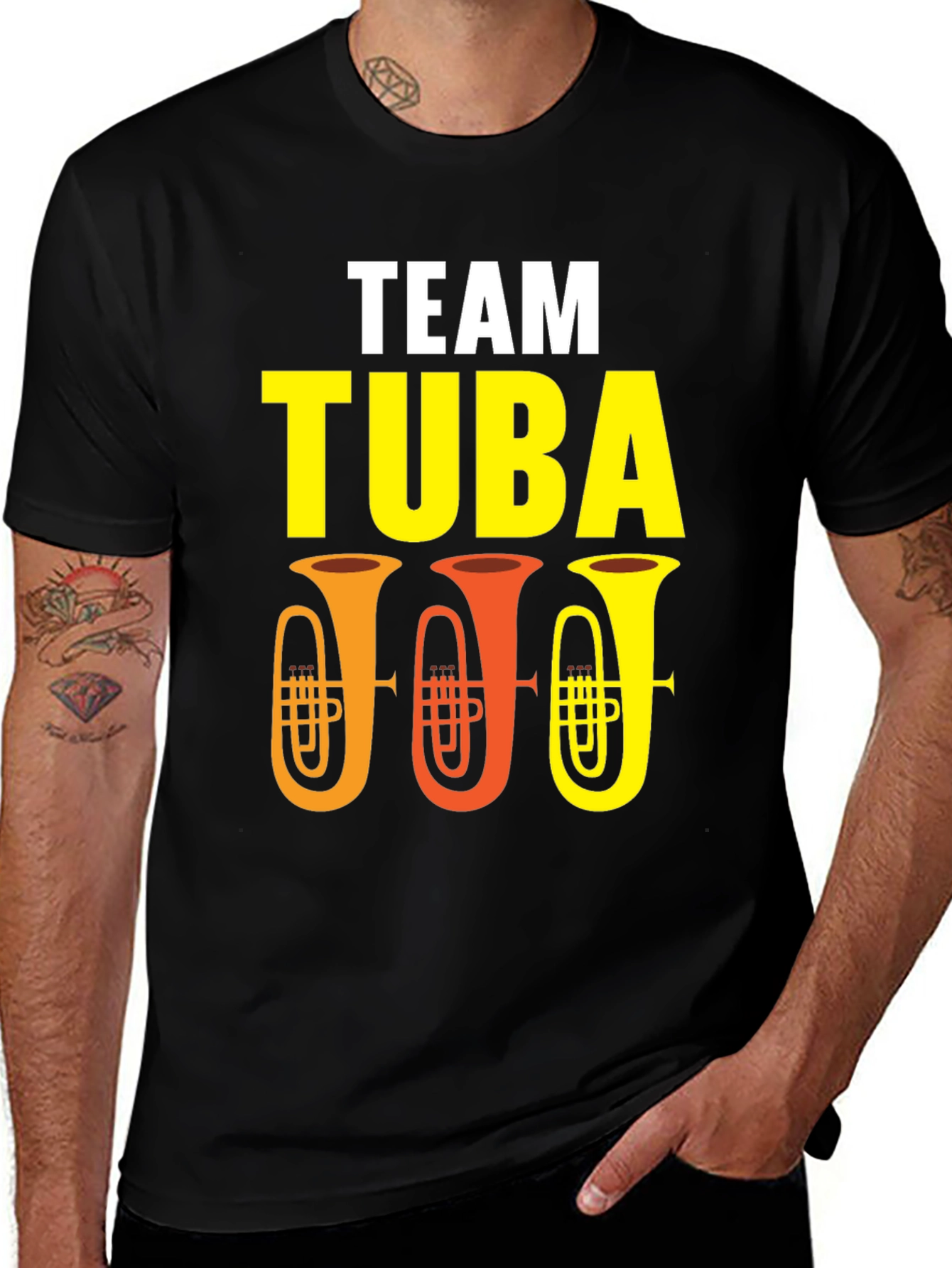 Variant 13 of Team Tuba Player Graphic Tee