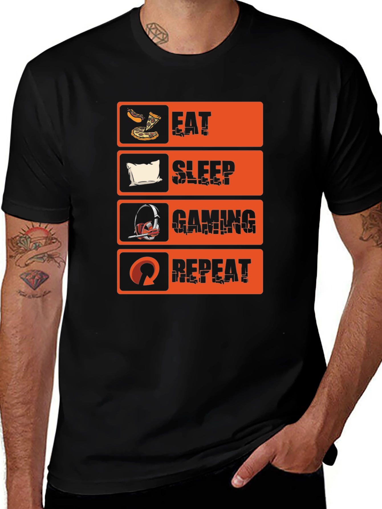 Eat Sleep Gaming Repeat T-Shirt