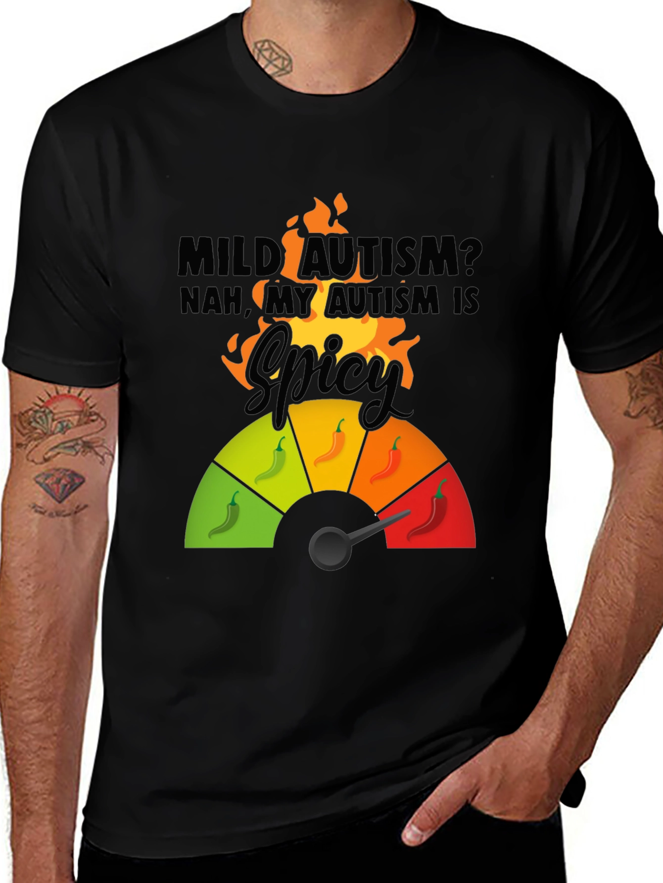 Variant 6 of Spicy Autism T-Shirt - Bold Graphic Tee