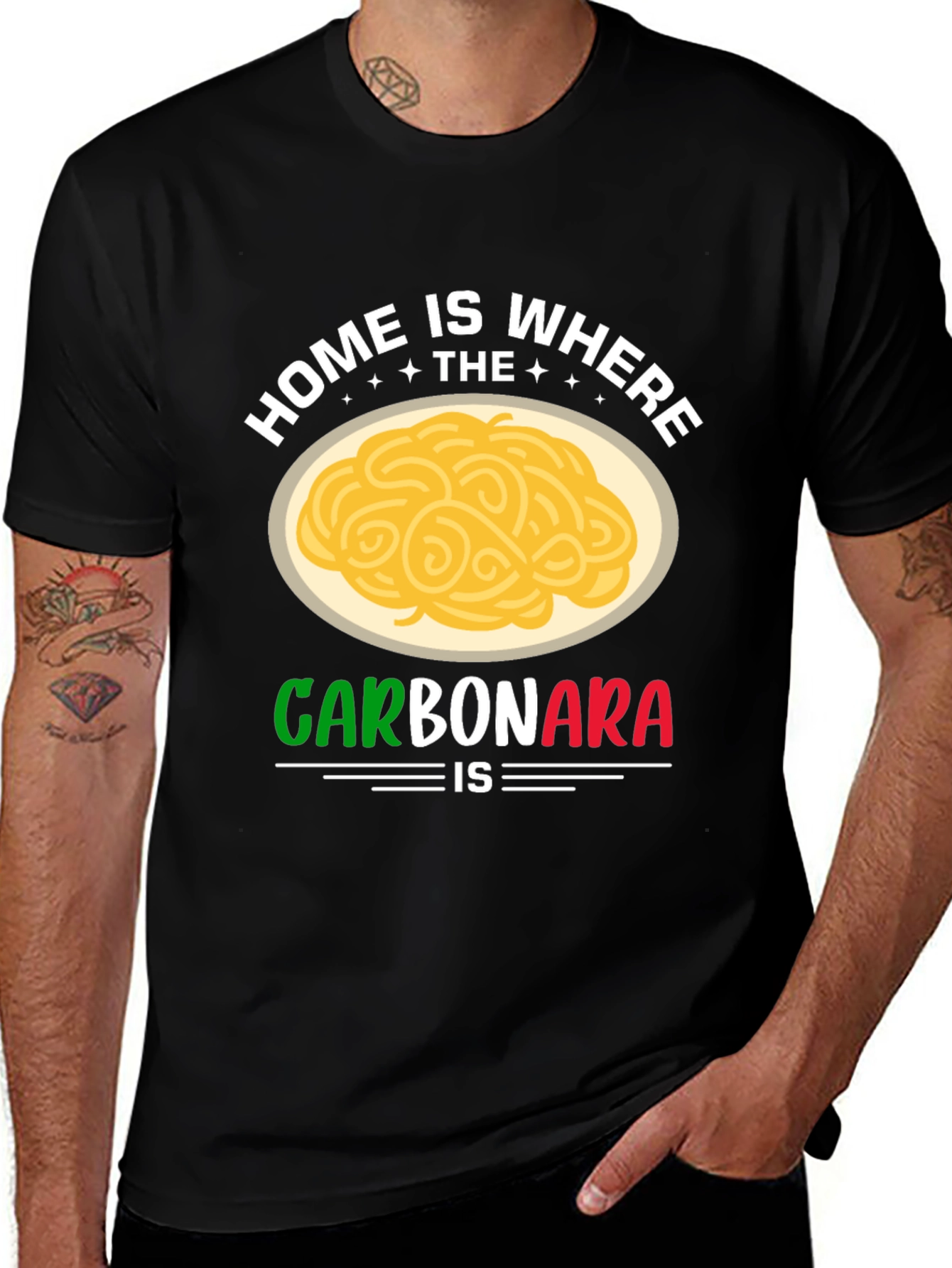 Variant 23 of Home is Where the Carbonara Is T-Shirt